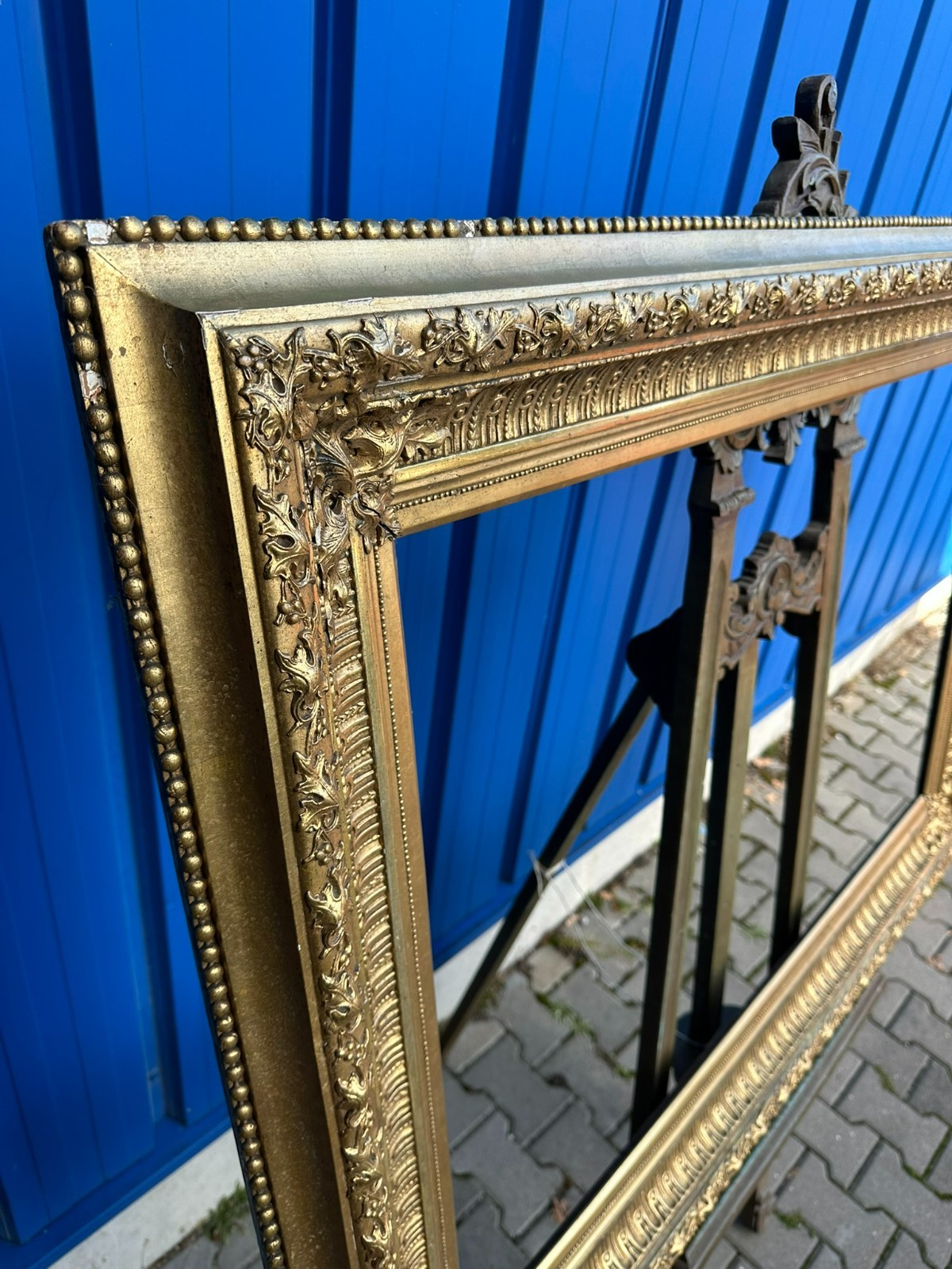 SEHR GROSSER BILDERRAHMEN RAHMEN FÜR GEMÄLDE 144x105x7cm FALZ 117,5x77,5cm – Bild 7