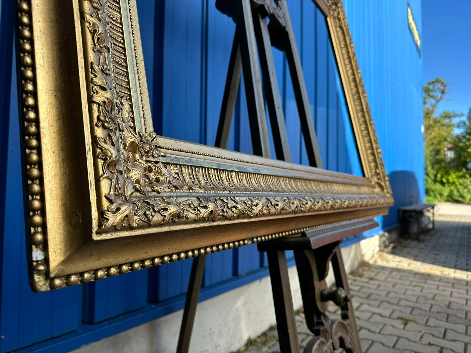 SEHR GROSSER BILDERRAHMEN RAHMEN FÜR GEMÄLDE 144x105x7cm FALZ 117,5x77,5cm – Bild 8