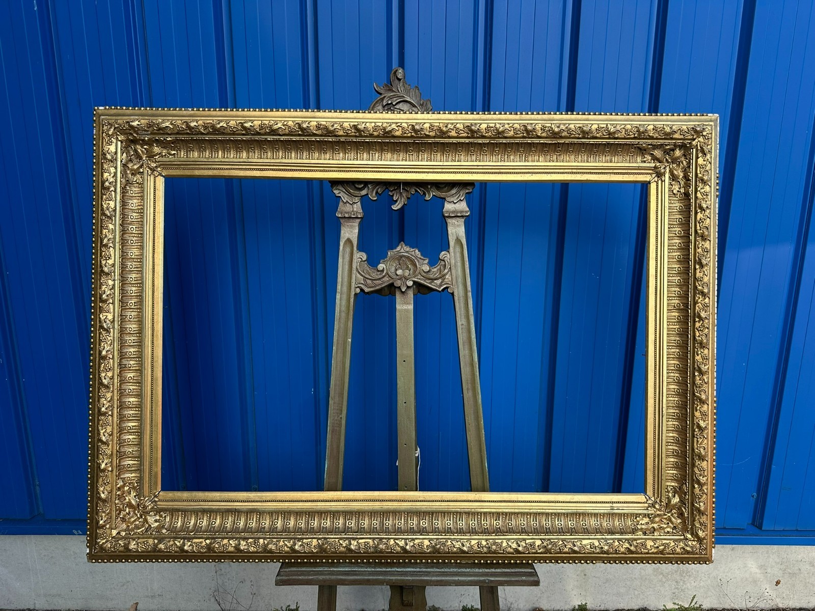 SEHR GROSSER BILDERRAHMEN RAHMEN FÜR GEMÄLDE 144x105x7cm FALZ 117,5x77,5cm