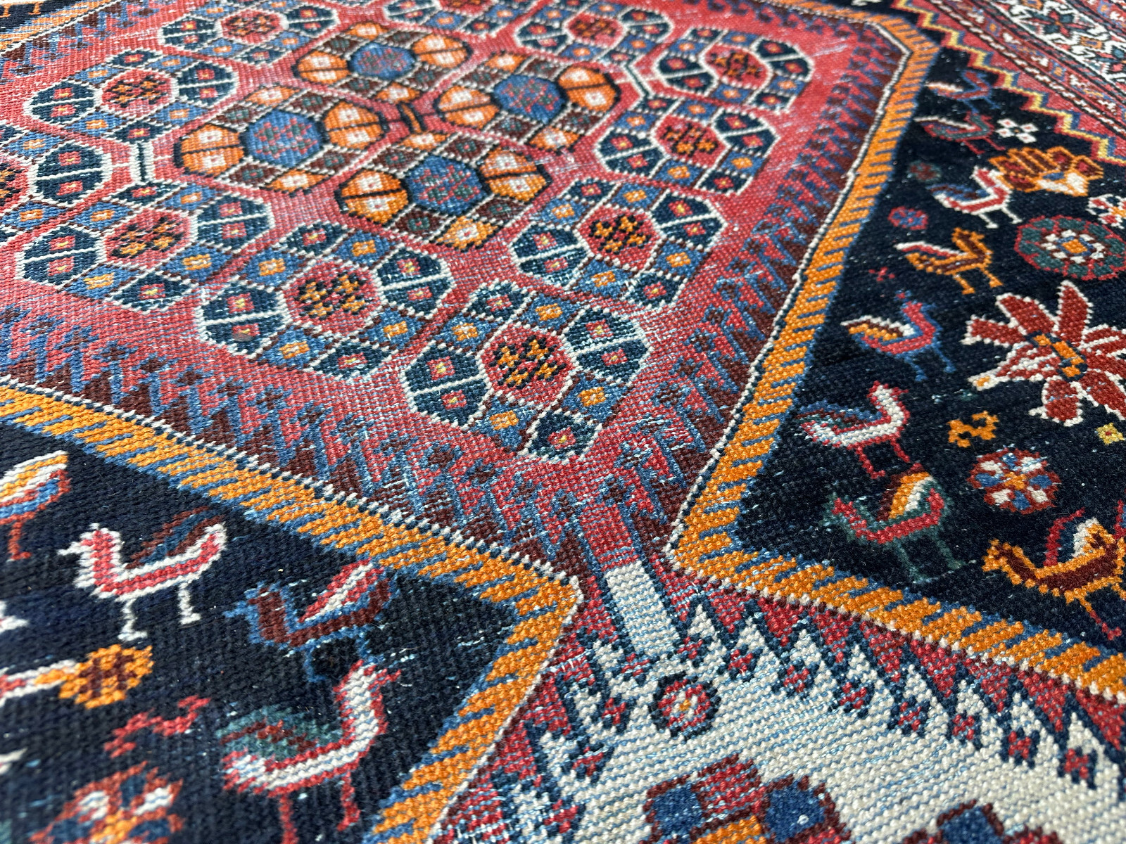 ALTER ORIENTTEPPICH TEPPICH HANDGEKNÜPFT AUS WOLLE TÜRKEI LÄUFER 327x113cm – Bild 11