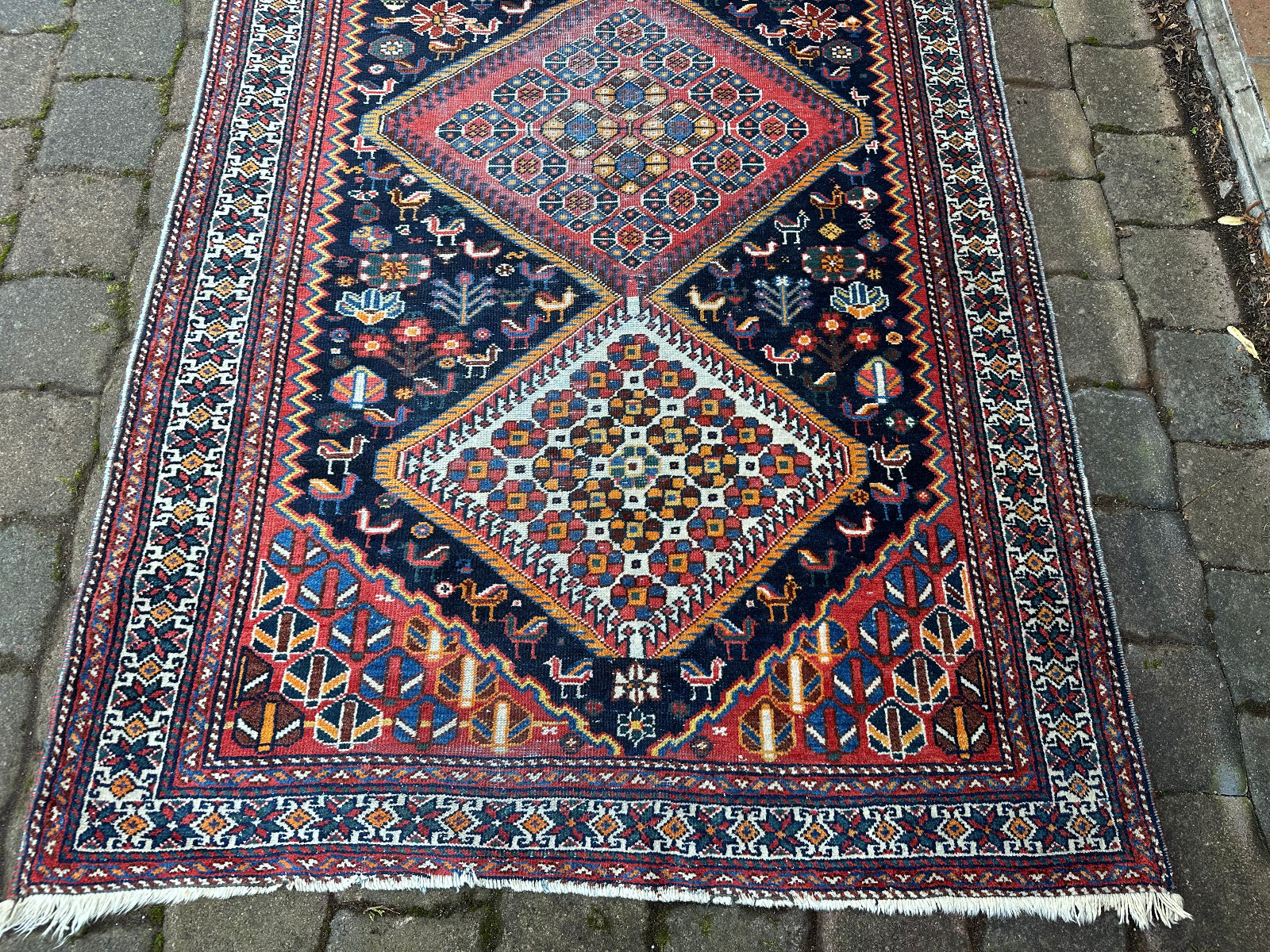 ALTER ORIENTTEPPICH TEPPICH HANDGEKNÜPFT AUS WOLLE TÜRKEI LÄUFER 327x113cm – Bild 3