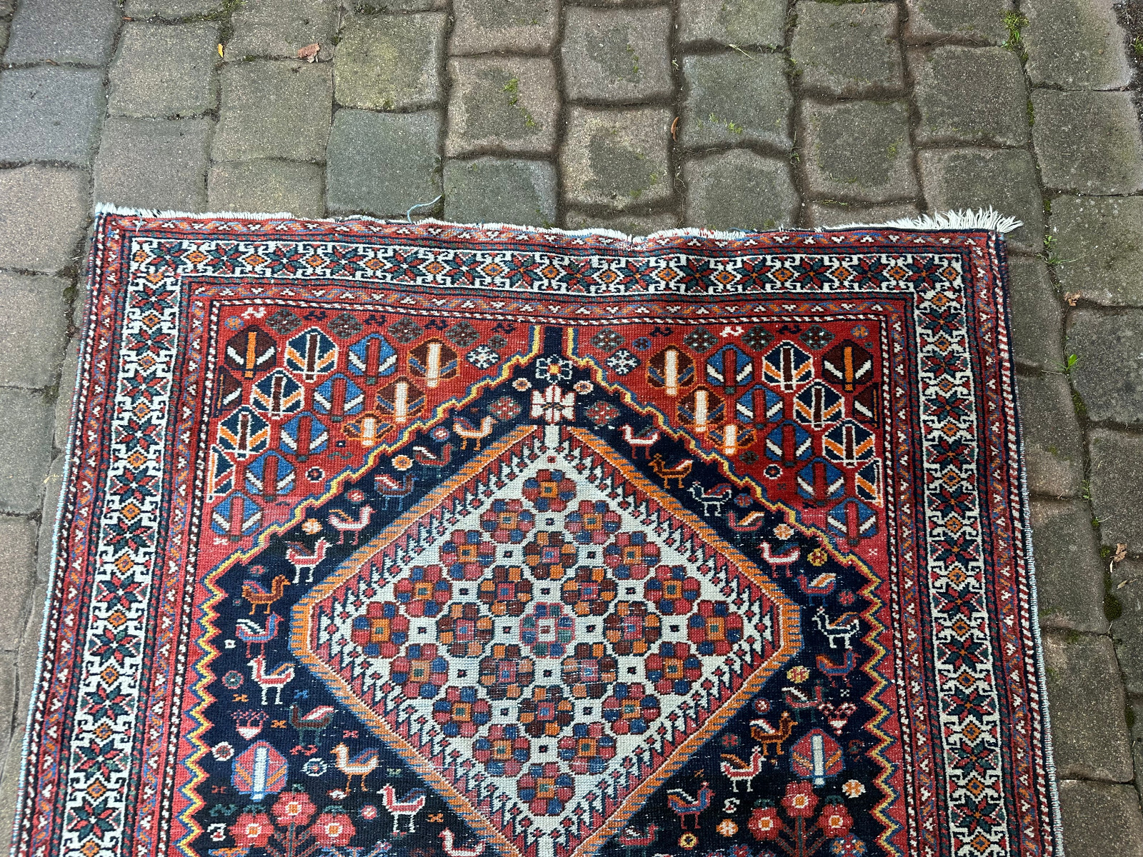ALTER ORIENTTEPPICH TEPPICH HANDGEKNÜPFT AUS WOLLE TÜRKEI LÄUFER 327x113cm – Bild 7