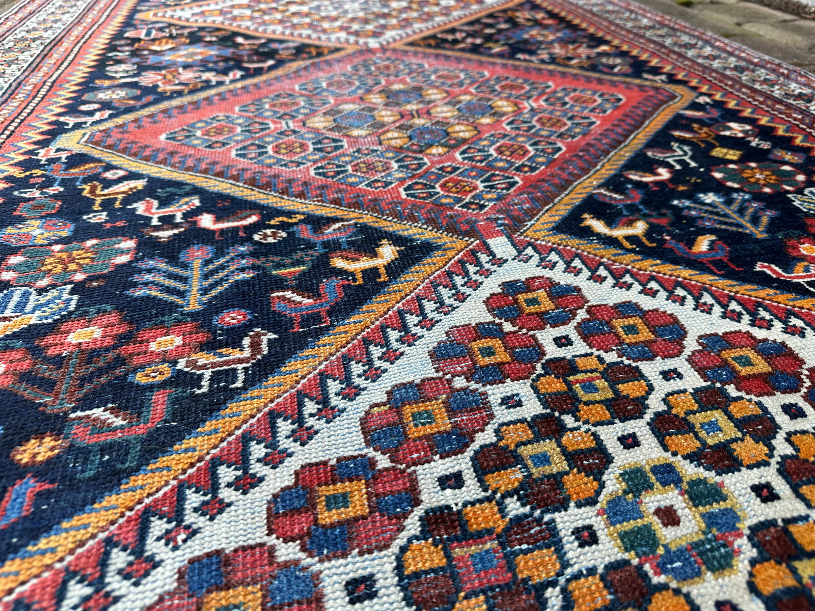 ALTER ORIENTTEPPICH TEPPICH HANDGEKNÜPFT AUS WOLLE TÜRKEI LÄUFER 327x113cm – Bild 9