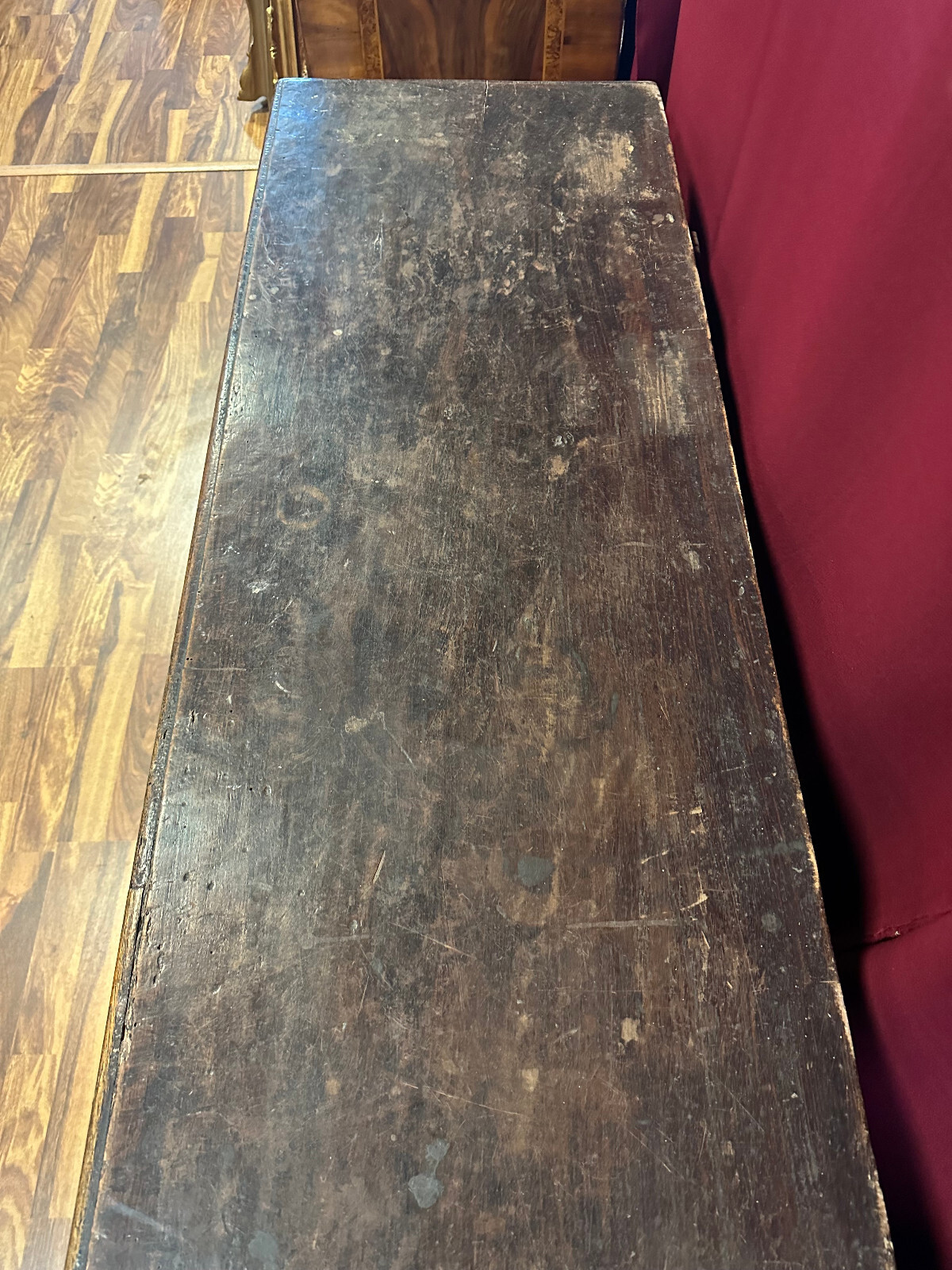 ANTIKE RENAISSANCE TRUHE 17/18 TES JHDT NUSSBAUM MASSIV – Bild 8