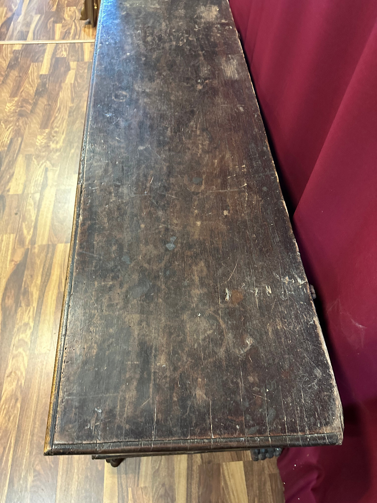 ANTIKE RENAISSANCE TRUHE 17/18 TES JHDT NUSSBAUM MASSIV – Bild 9
