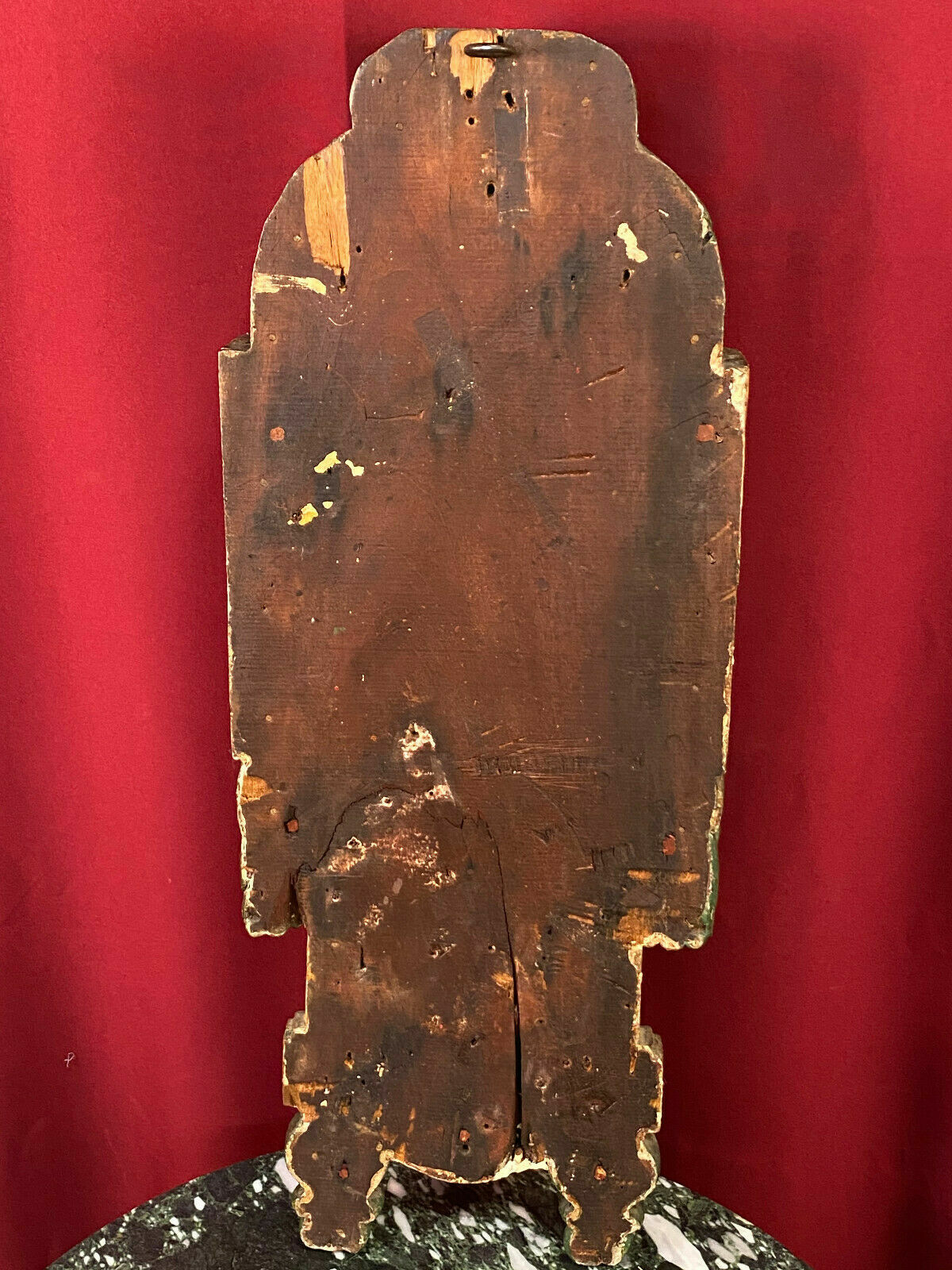 BAROCK SKULPTUR HOLZRELIEF LÖWE 18-TES JHDT HOLZ HANDGESCHNITZT POLYCHROMIE 80cm – Bild 8
