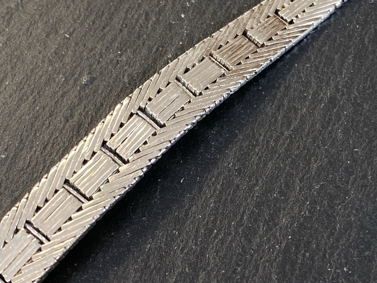 ARMBAND PLATT 835 SILBER SAPHIR SAPHIRE ROSENSCHLIFF 0,34CT – Bild 13