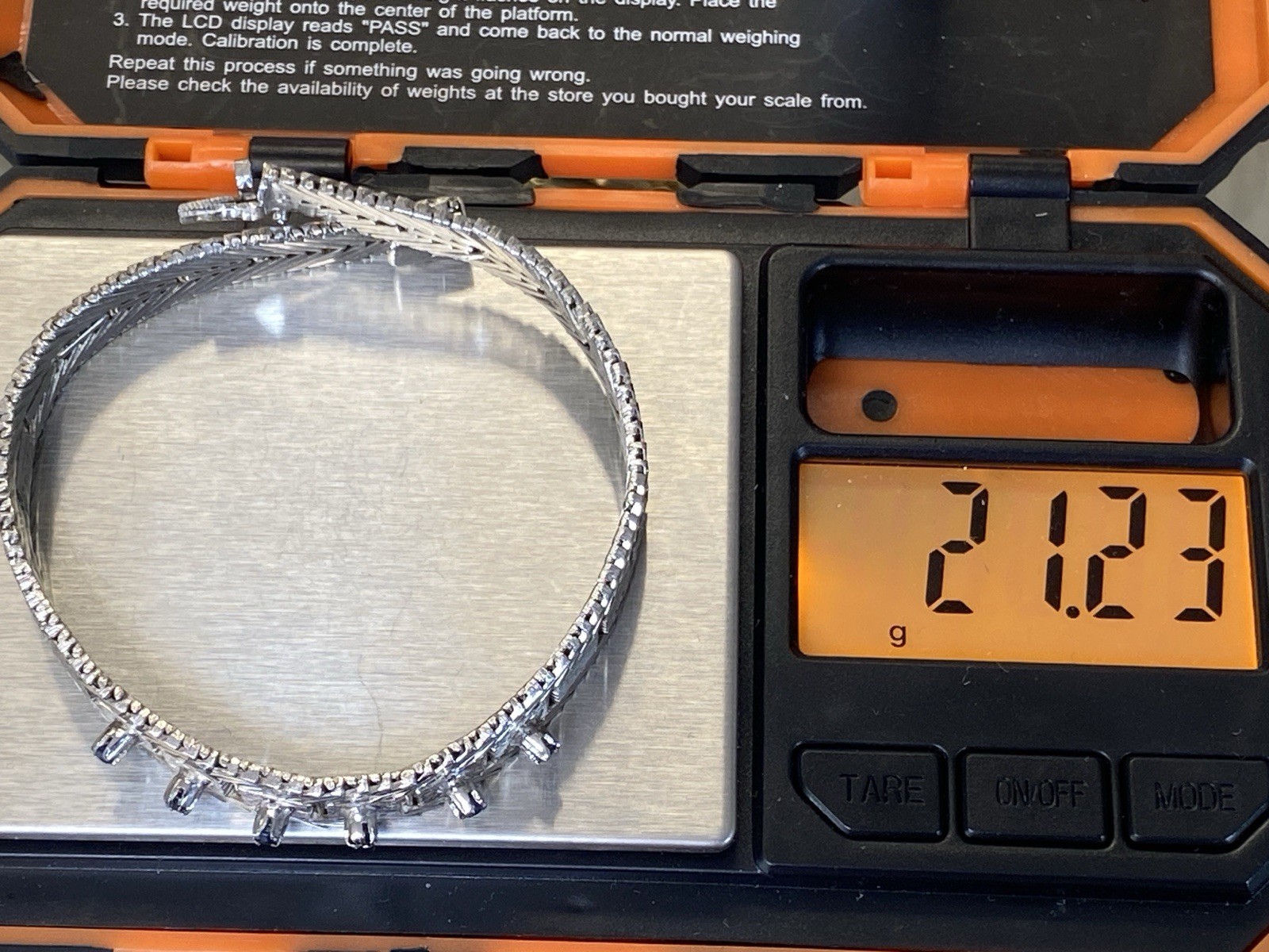 ARMBAND PLATT 835 SILBER SAPHIR SAPHIRE ROSENSCHLIFF 0,34CT – Bild 16