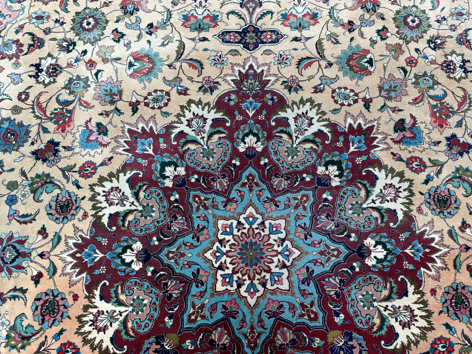 ALTER PERSER TEPPICH ORIENTTEPPICH AUS WOLLE HANDGEKNÜPFT 396x285cm – Bild 14