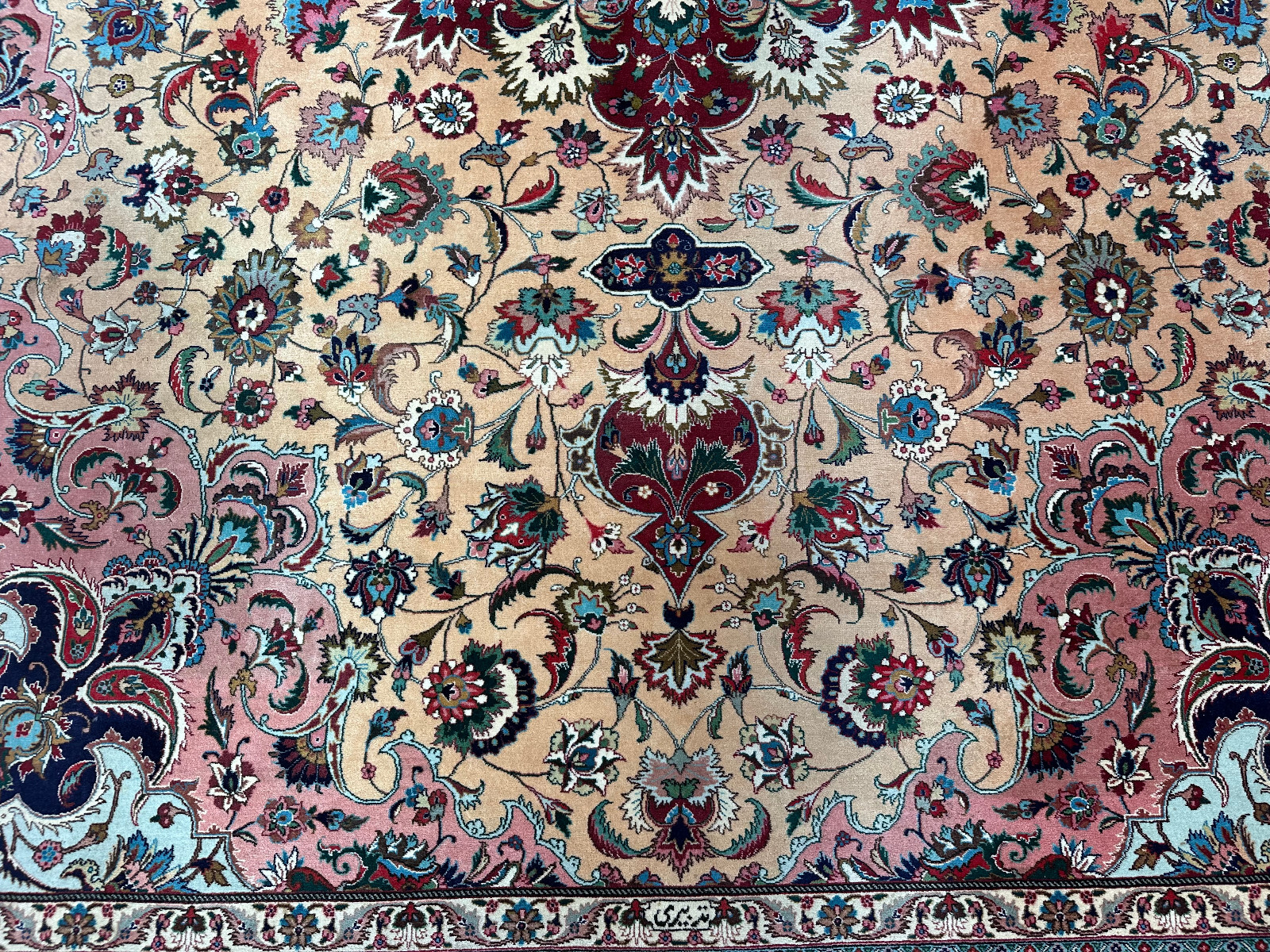 ALTER PERSER TEPPICH ORIENTTEPPICH AUS WOLLE HANDGEKNÜPFT 396x285cm – Bild 9