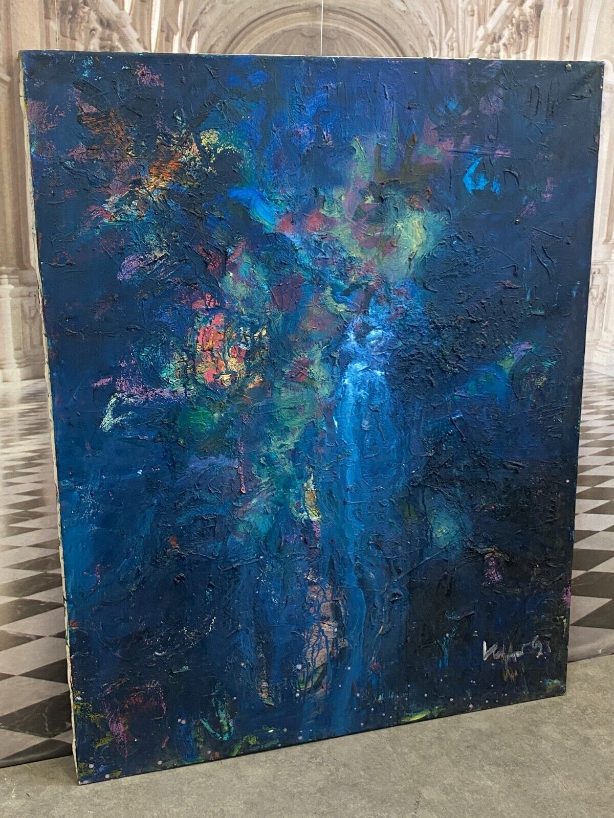 XXXL GEMÄLDE ACRYLGEMÄLDE AUF LEINWAND 120x150cm ABSTRAKT WALDEMAR KUFNER – Bild 9