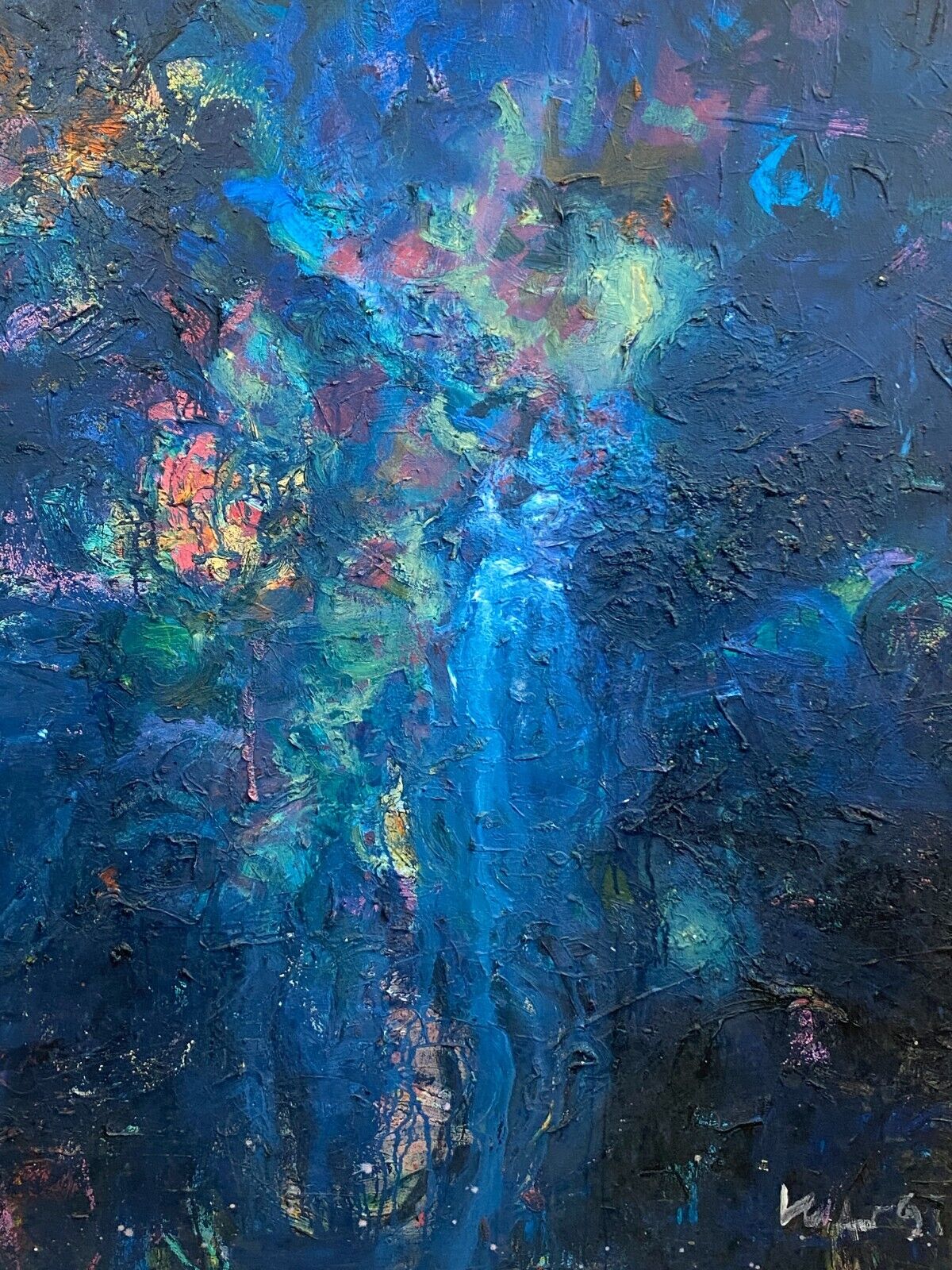 XXXL GEMÄLDE ACRYLGEMÄLDE AUF LEINWAND 120x150cm ABSTRAKT WALDEMAR KUFNER