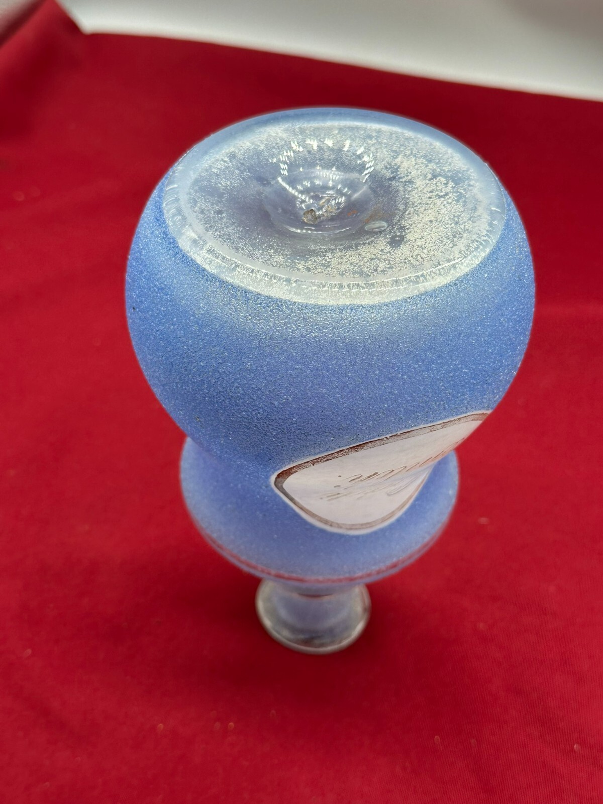 ANTIKE APOTHEKER FLASCHE AUS GLAS GOLDDEKOR OHNE STÖPSEL – Bild 12
