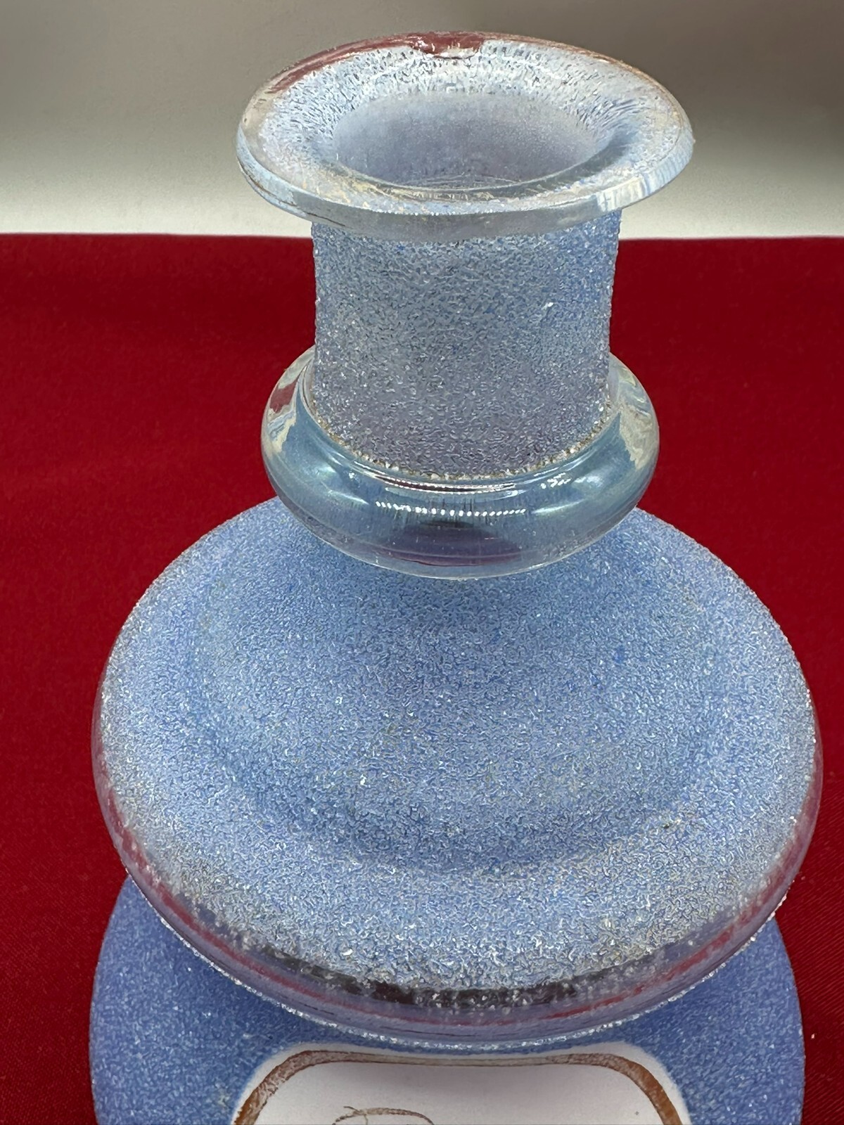 ANTIKE APOTHEKER FLASCHE AUS GLAS GOLDDEKOR OHNE STÖPSEL – Bild 4