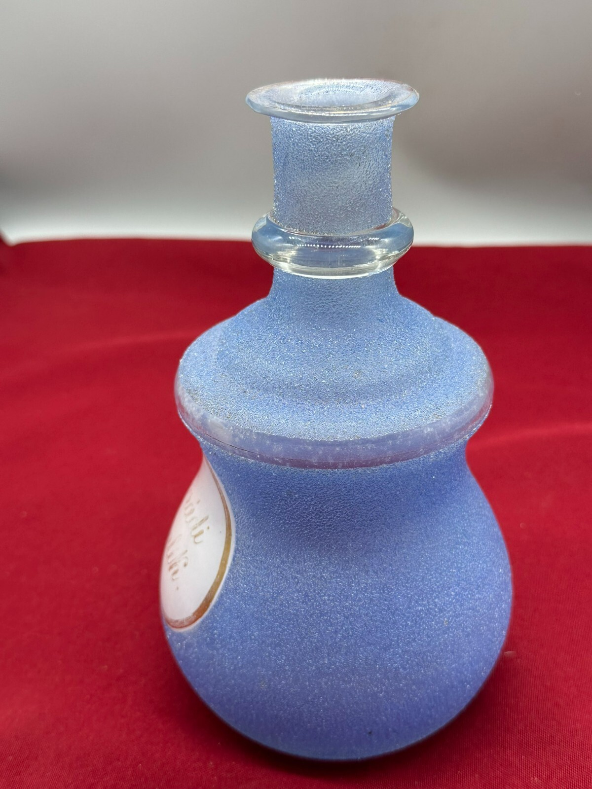 ANTIKE APOTHEKER FLASCHE AUS GLAS GOLDDEKOR OHNE STÖPSEL – Bild 10