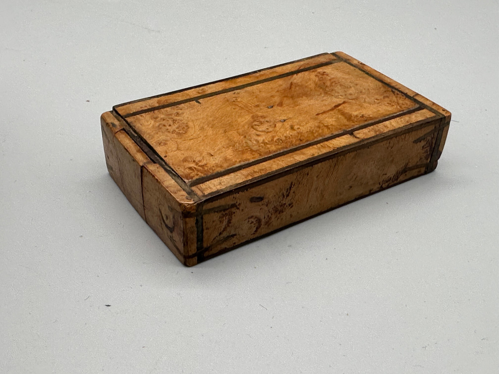 SEHR SELTENE BIEDERMEIER SCHATULLE ODER FALLE GRILLENFALLE 19 TES JH OLIVENHOLZ – Bild 5