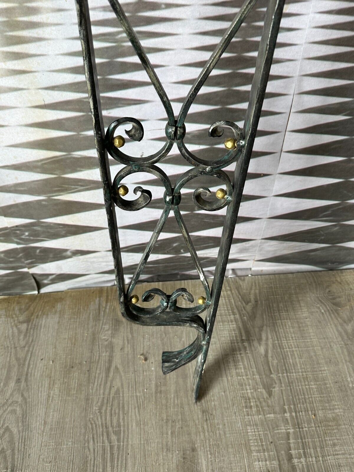 HANDGESCHMIEDETE WANDAPPLIKEN AUS EISEN MIT HUFEISEN 152x38cm – Bild 6
