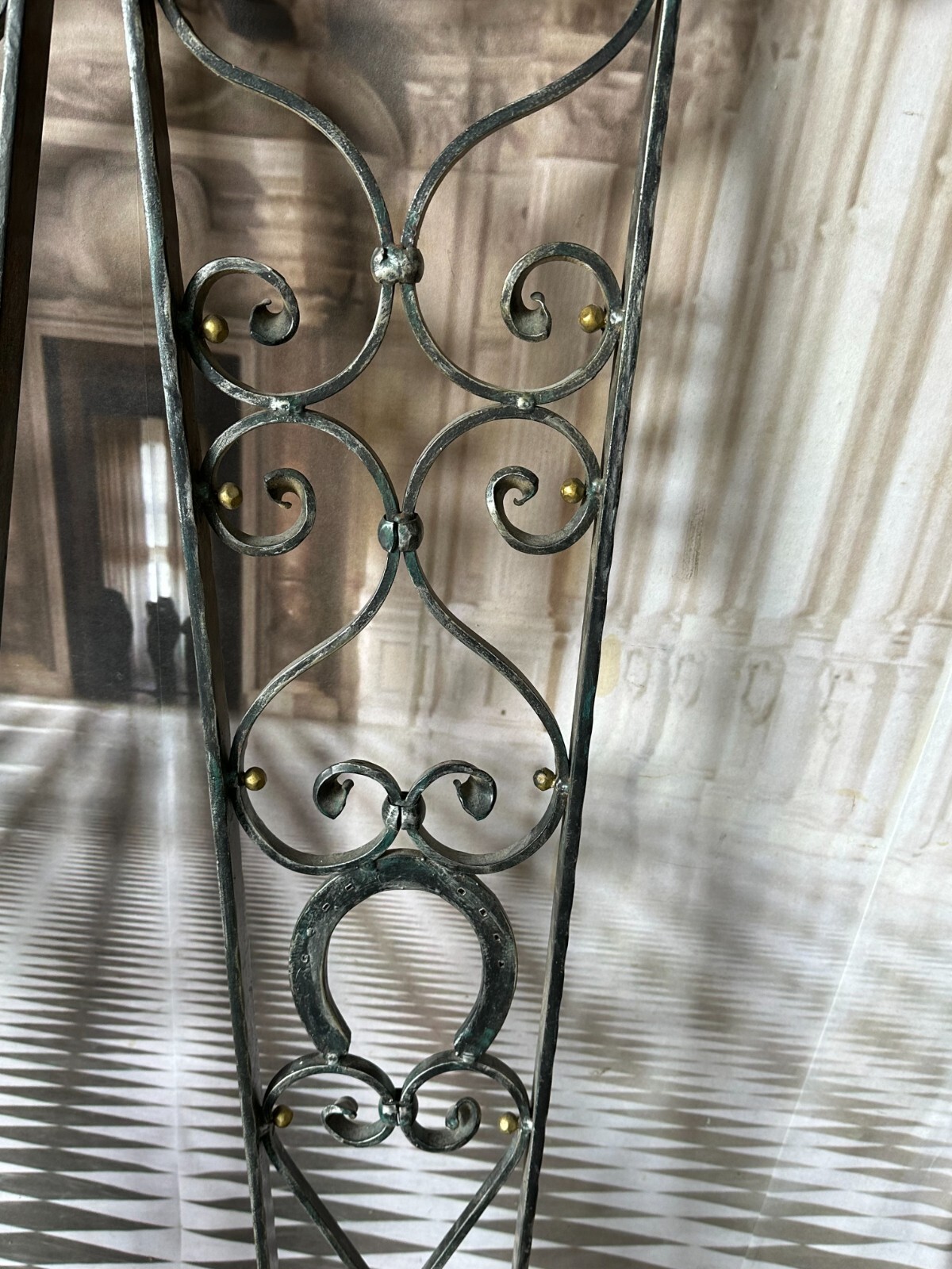 HANDGESCHMIEDETE WANDAPPLIKEN AUS EISEN MIT HUFEISEN 152x38cm – Bild 8
