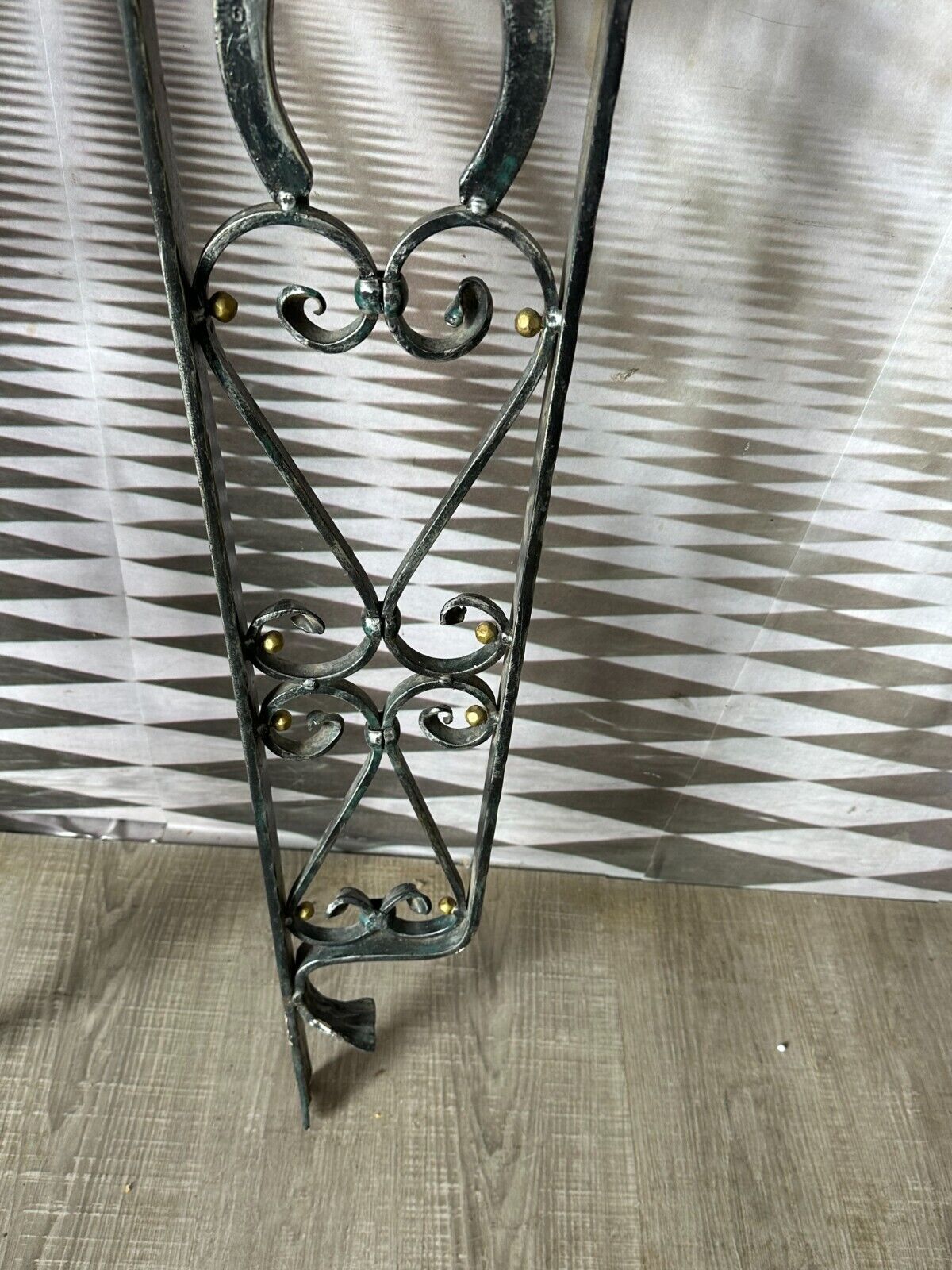 HANDGESCHMIEDETE WANDAPPLIKEN AUS EISEN MIT HUFEISEN 152x38cm – Bild 9