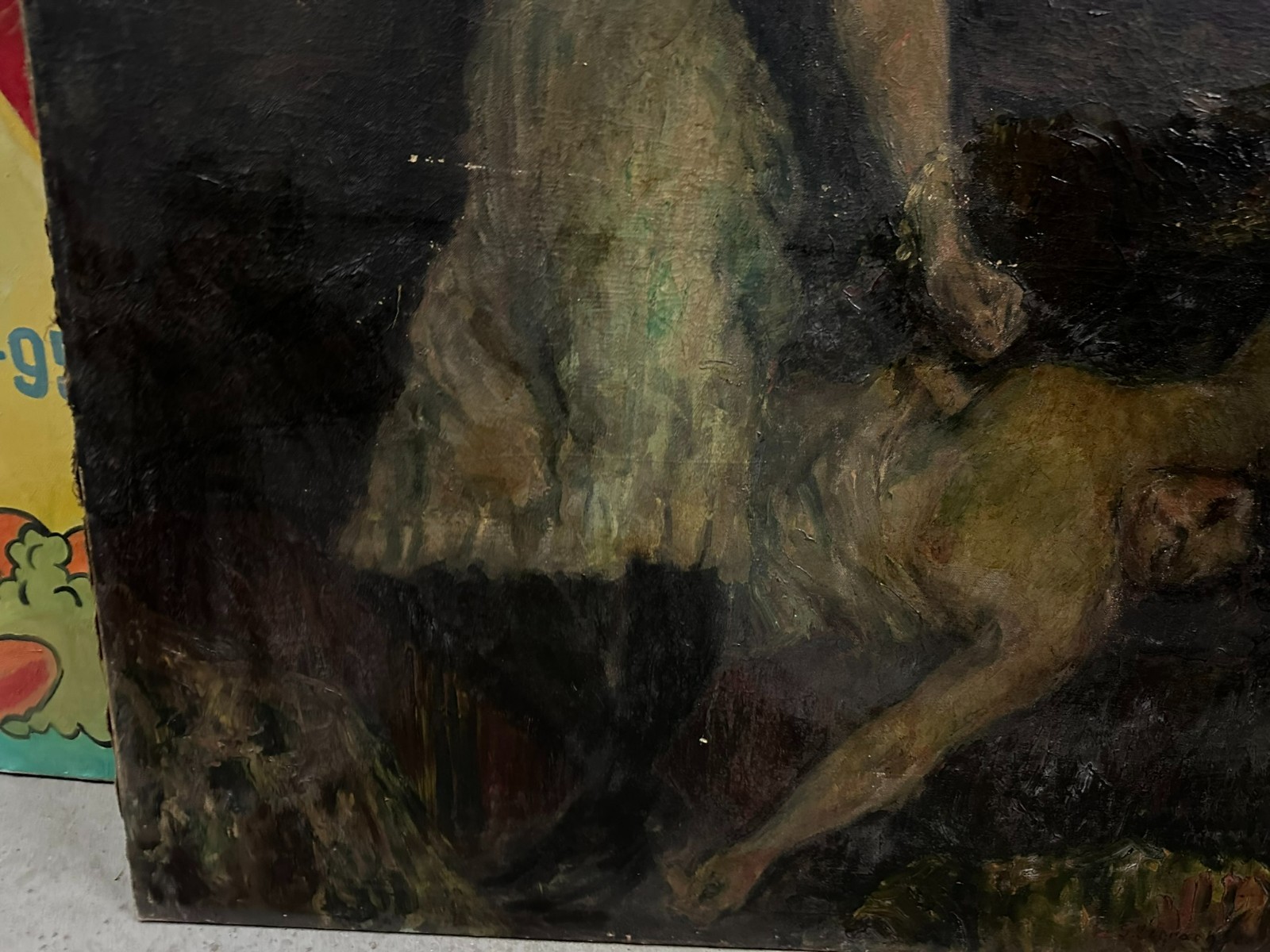 117x150cm GROSSES ÖLGEMÄLDE JUGENDSTIL UM 1900 AKT EROTIK FRAUEN PORTRAITS – Bild 9