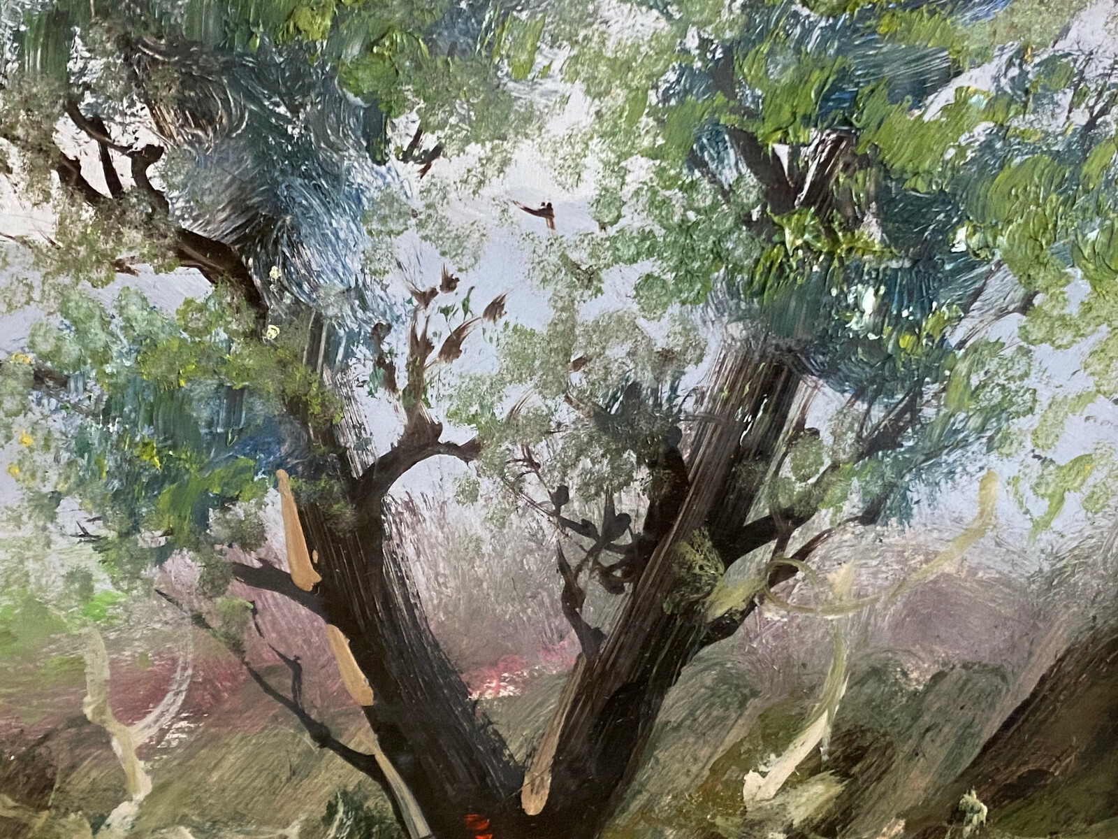 ÖL GEMÄLDE LANDSCHAFT MIT PERSONEN STAFFAGE SIGNIERT E. CANO ABMESSUNGEN 82x53cm – Bild 7