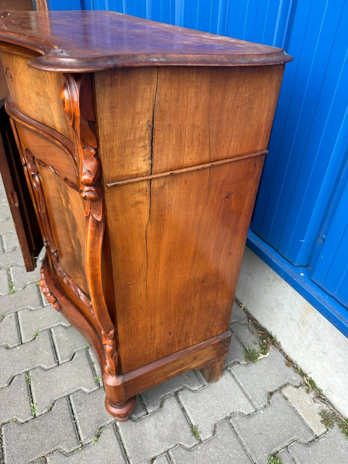 ANTIKE WILHELM III KOMMODE UM 1860 MAHAGONI FURNIERT – Bild 18