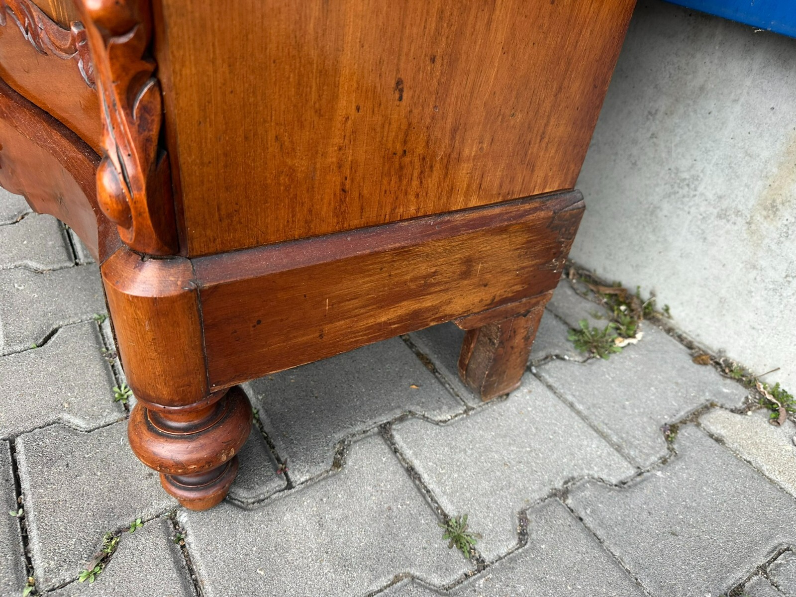 ANTIKE WILHELM III KOMMODE UM 1860 MAHAGONI FURNIERT – Bild 19