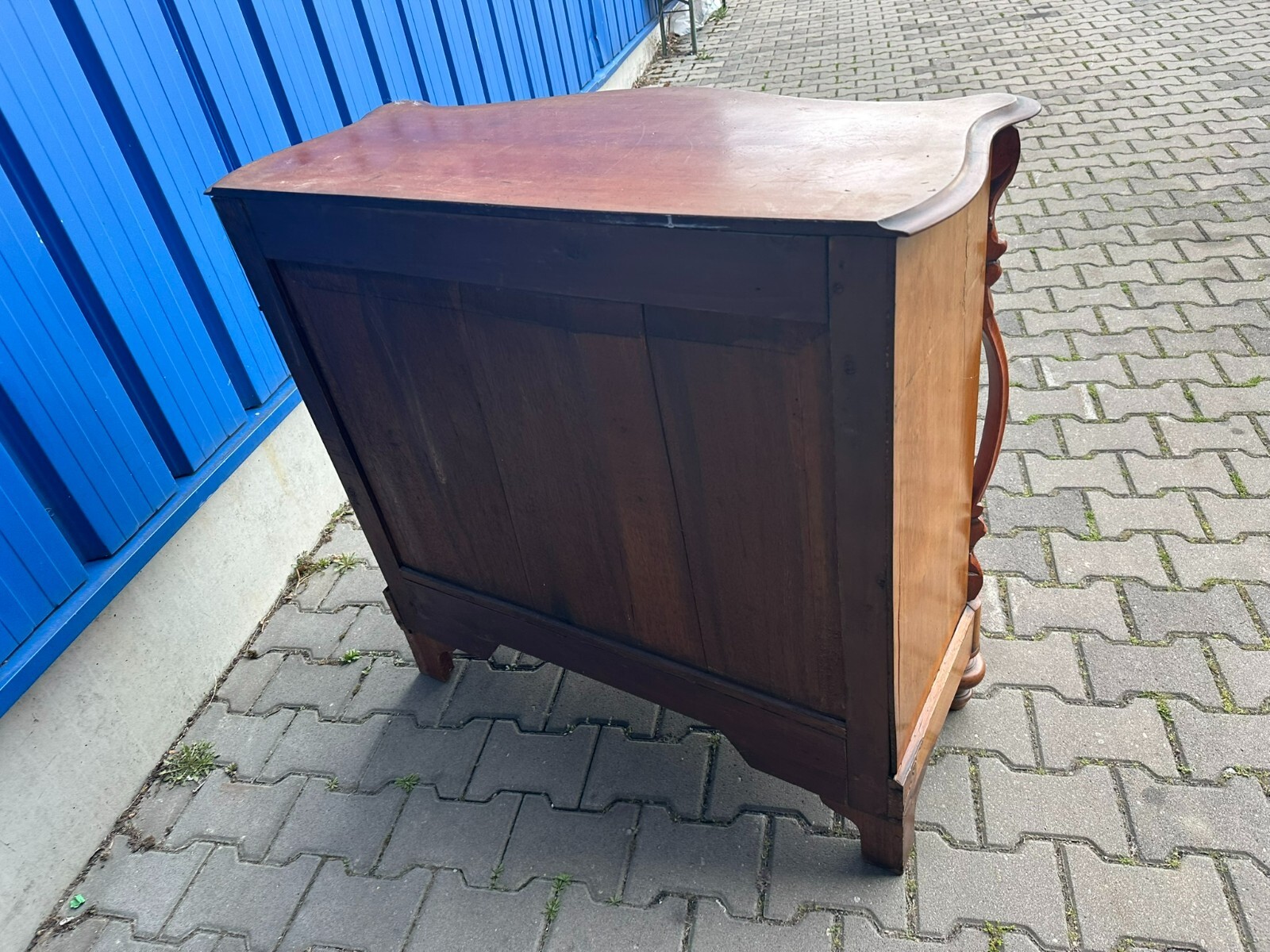 ANTIKE WILHELM III KOMMODE UM 1860 MAHAGONI FURNIERT – Bild 20