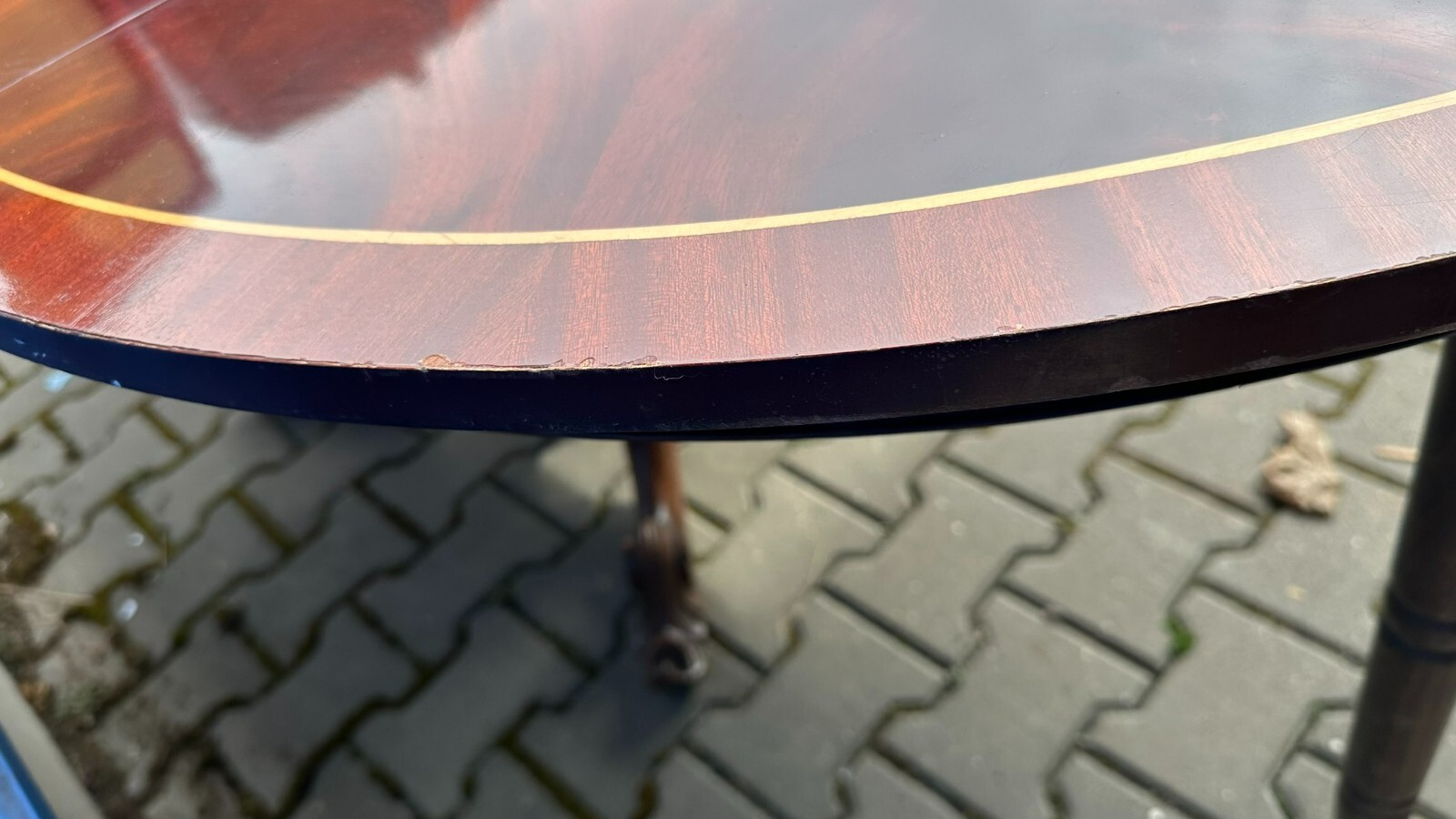 VINTAGE ESSTISCH BAROCK STIL TISCH AUSZIEHBAR BIS 220cm STÜTZBEINE – Bild 14