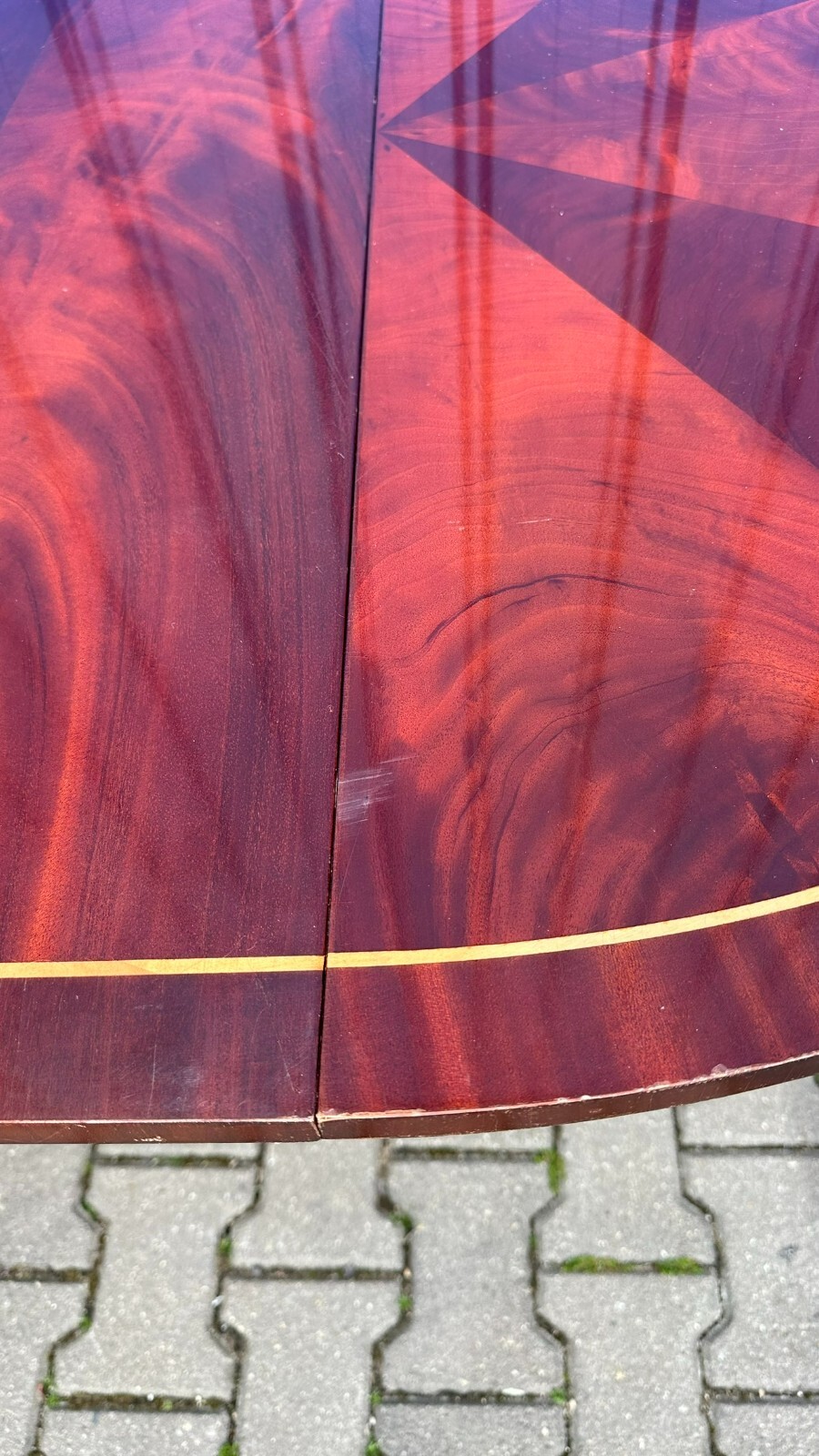 VINTAGE ESSTISCH BAROCK STIL TISCH AUSZIEHBAR BIS 220cm STÜTZBEINE – Bild 5
