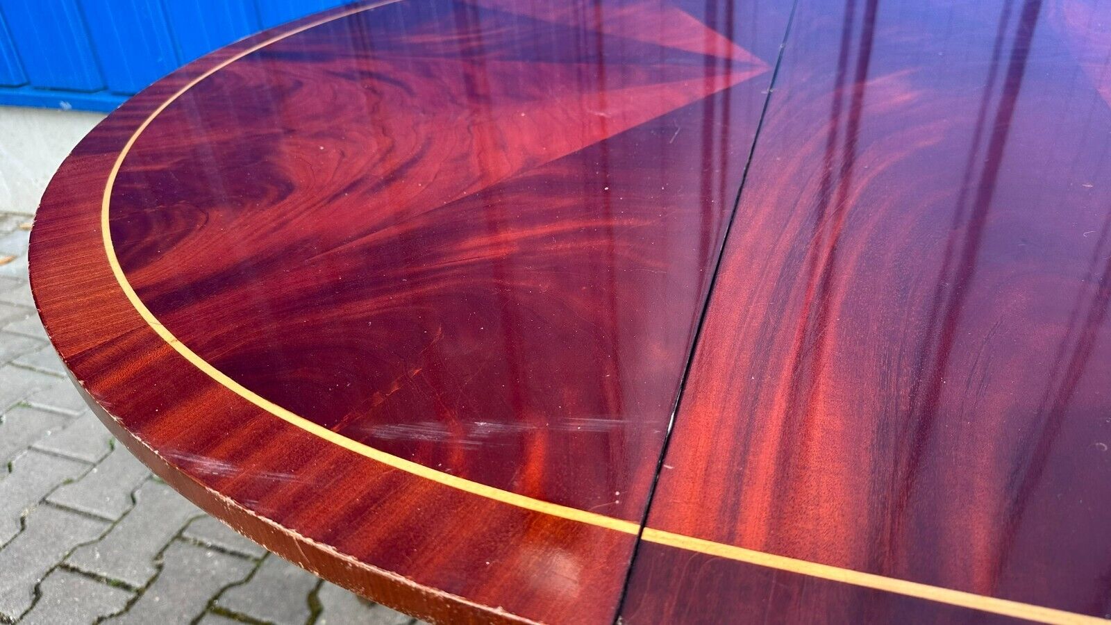 VINTAGE ESSTISCH BAROCK STIL TISCH AUSZIEHBAR BIS 220cm STÜTZBEINE – Bild 9