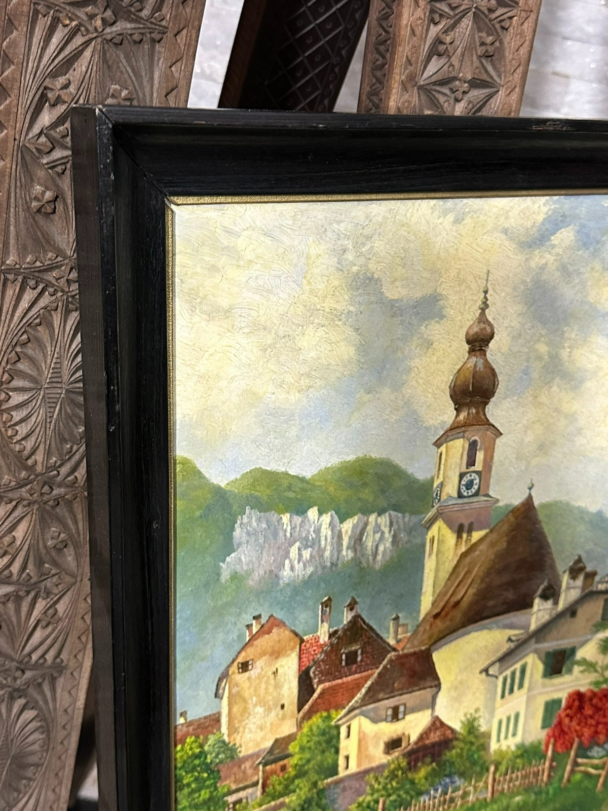 ÖLGEMÄLDE KIRCHE IN LANDSCHAFT ST GILGEN J. EISENHUT – Bild 10