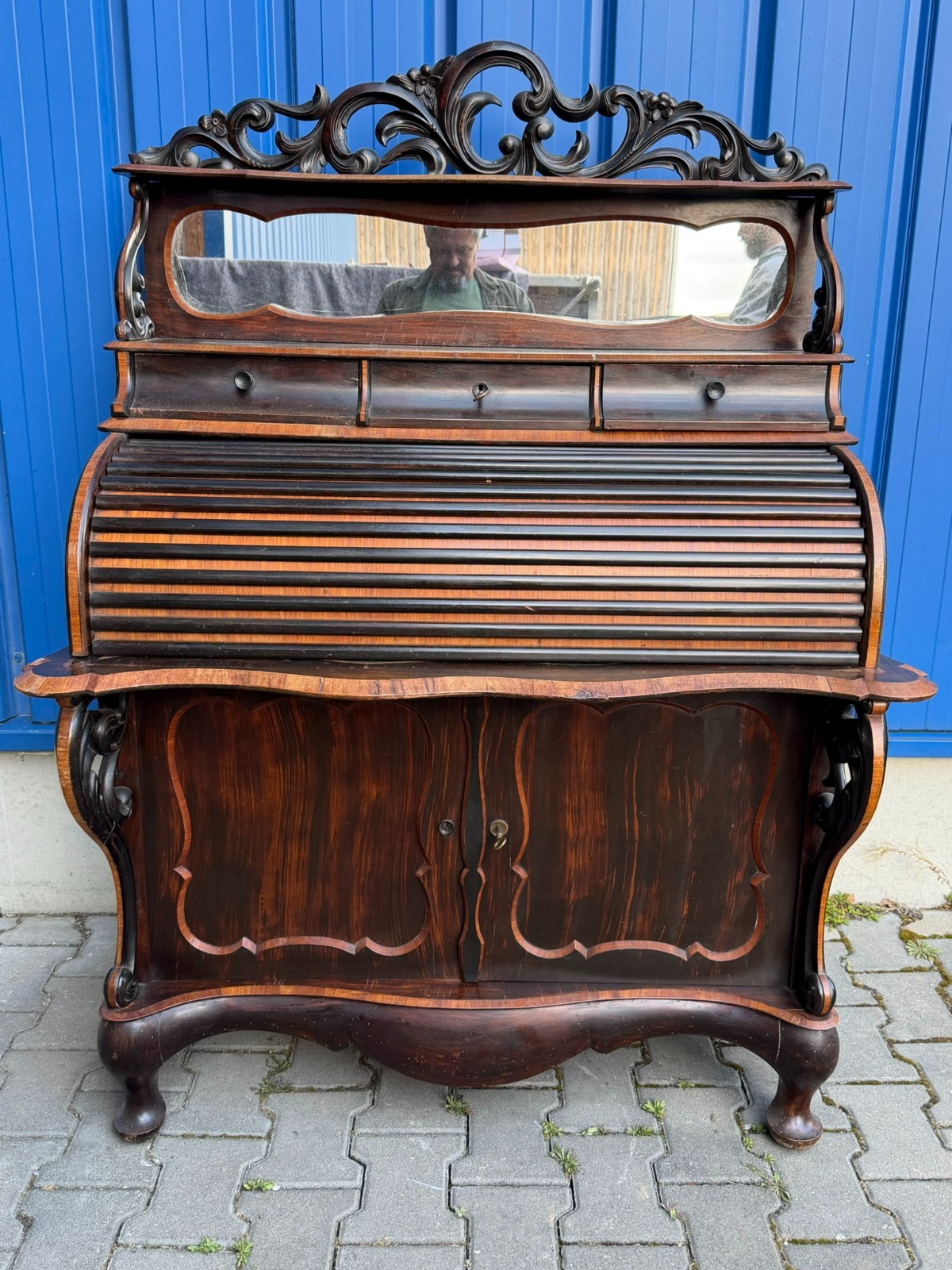 ANTIKER DAMEN SEKRETÄR UM 1870 PALISANDER HORRIX