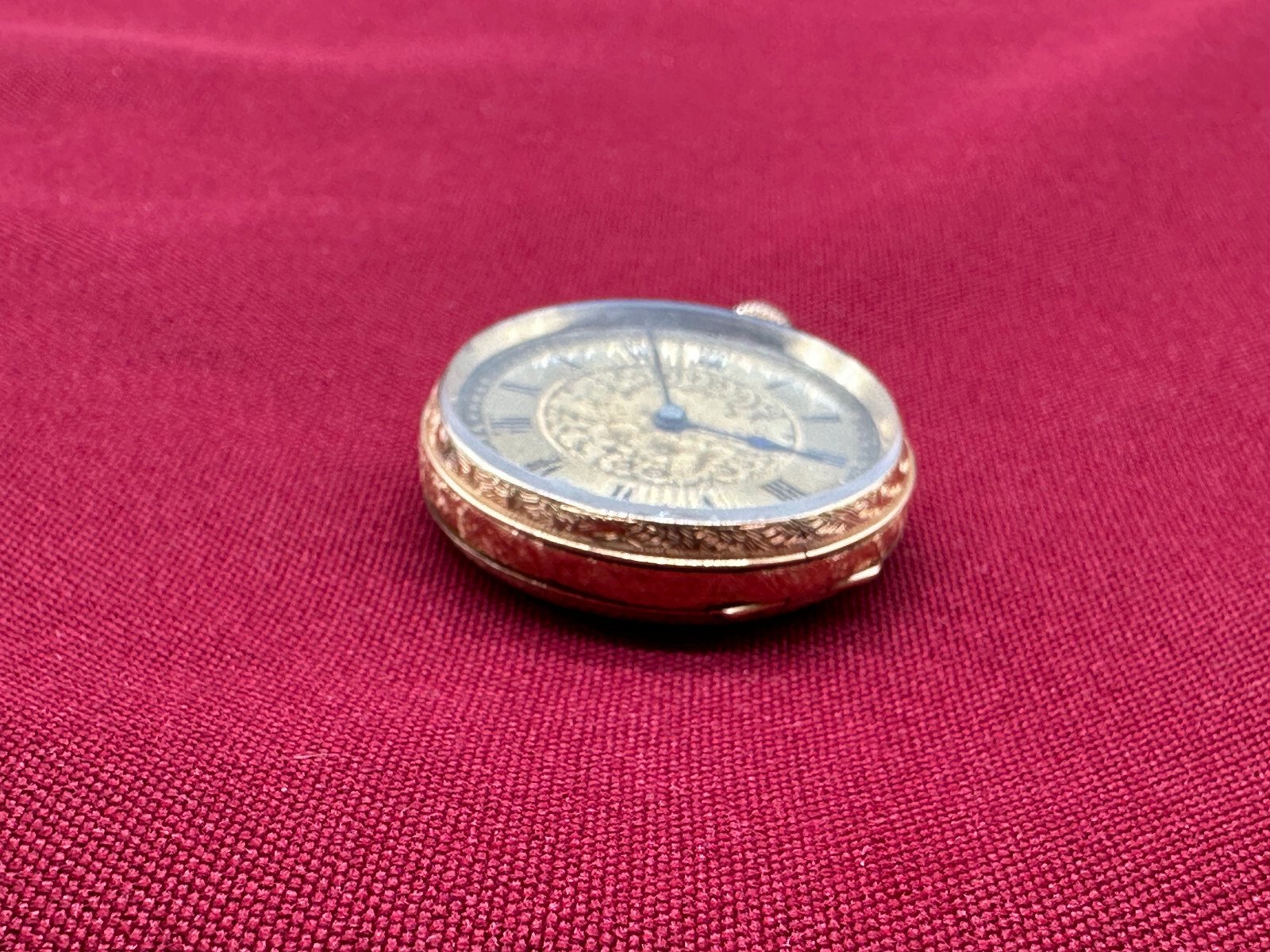 ANTIKE TASCHENUHR AUS GOLD 18K MIT MESSING ZIFFERNBLATT 30,4g GESAMT – Bild 6