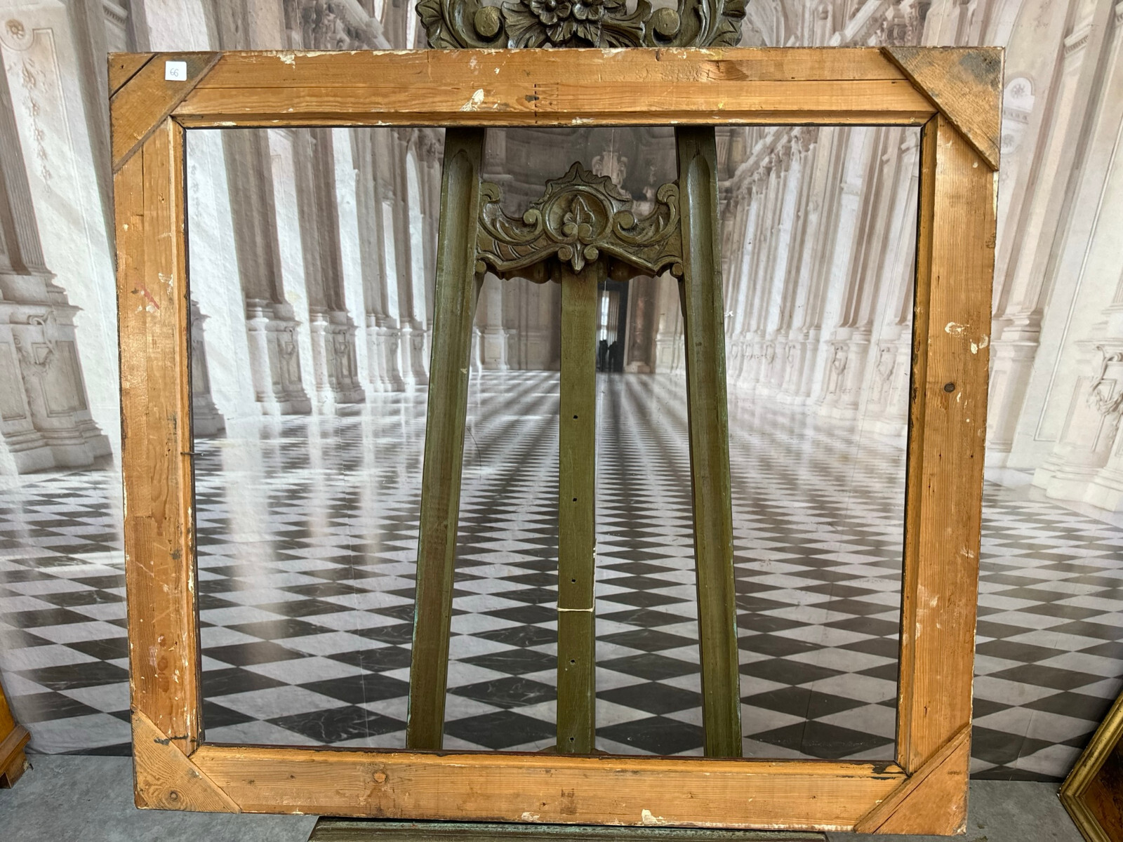 VINTAGE BILDERRAHMEN RAHMEN FÜR GEMÄLDE 86x98cm FALZ 71,4x81cm – Bild 15