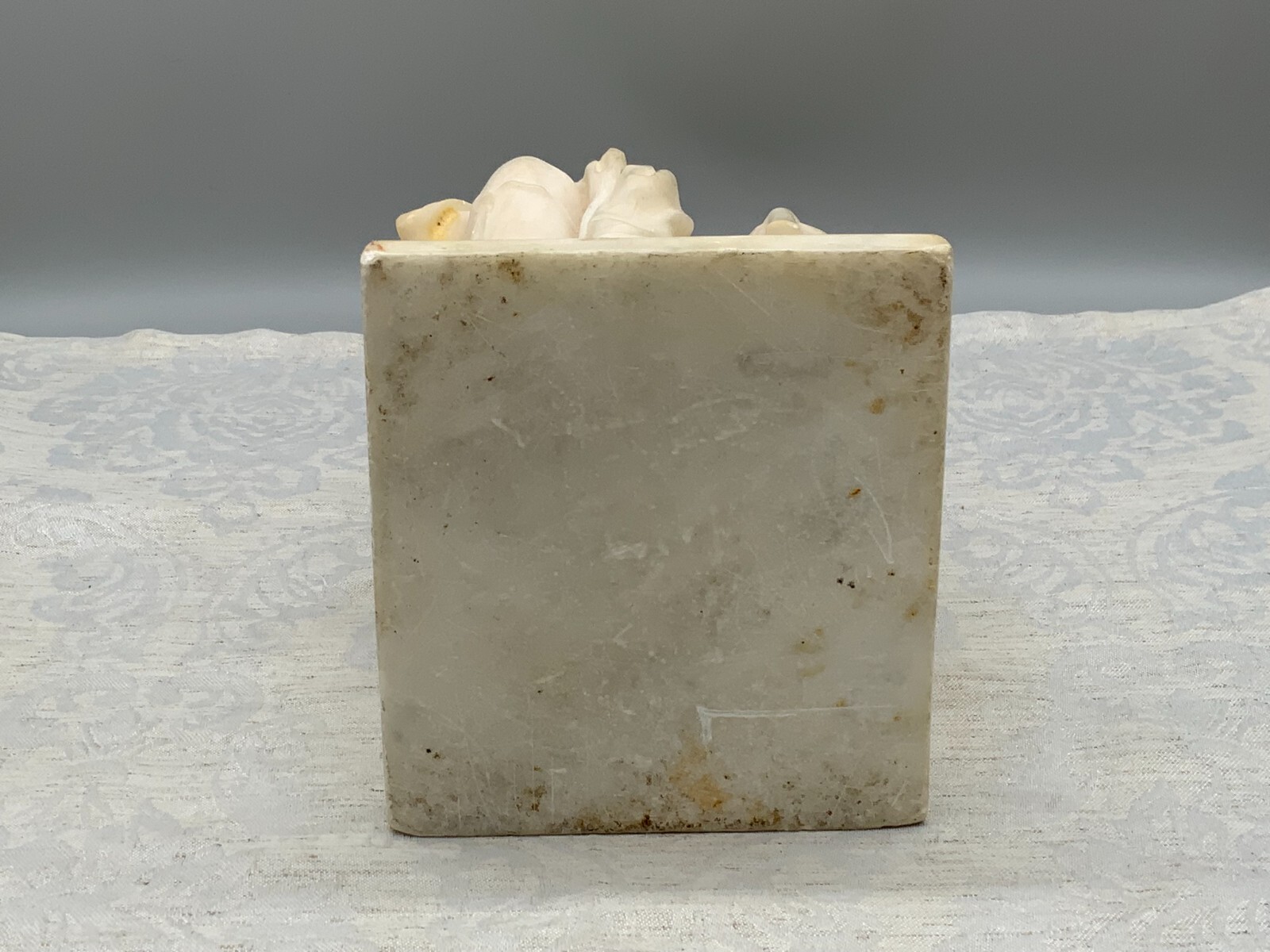 ANTIKE ALABASTER SKULPTUR 19 TES JHDT DER GEHÖRNTE MOSES NACH MICHELANGELO 30cm – Bild 18