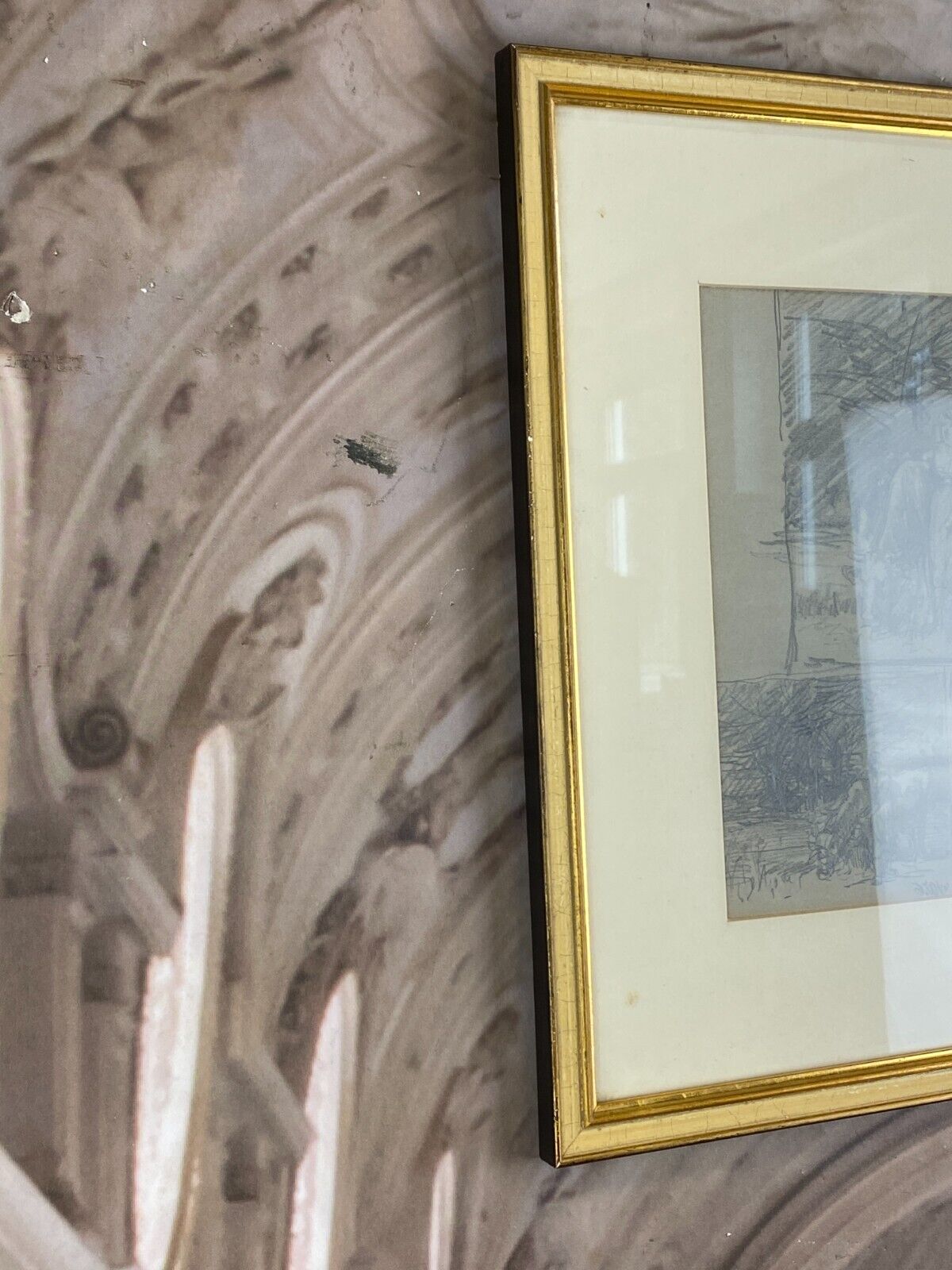 KOHLESTIFT ZEICHNUNG GERAHMT FRAU PERSONEN KUH JOSEF WOPFNER (1843-1927) – Bild 10