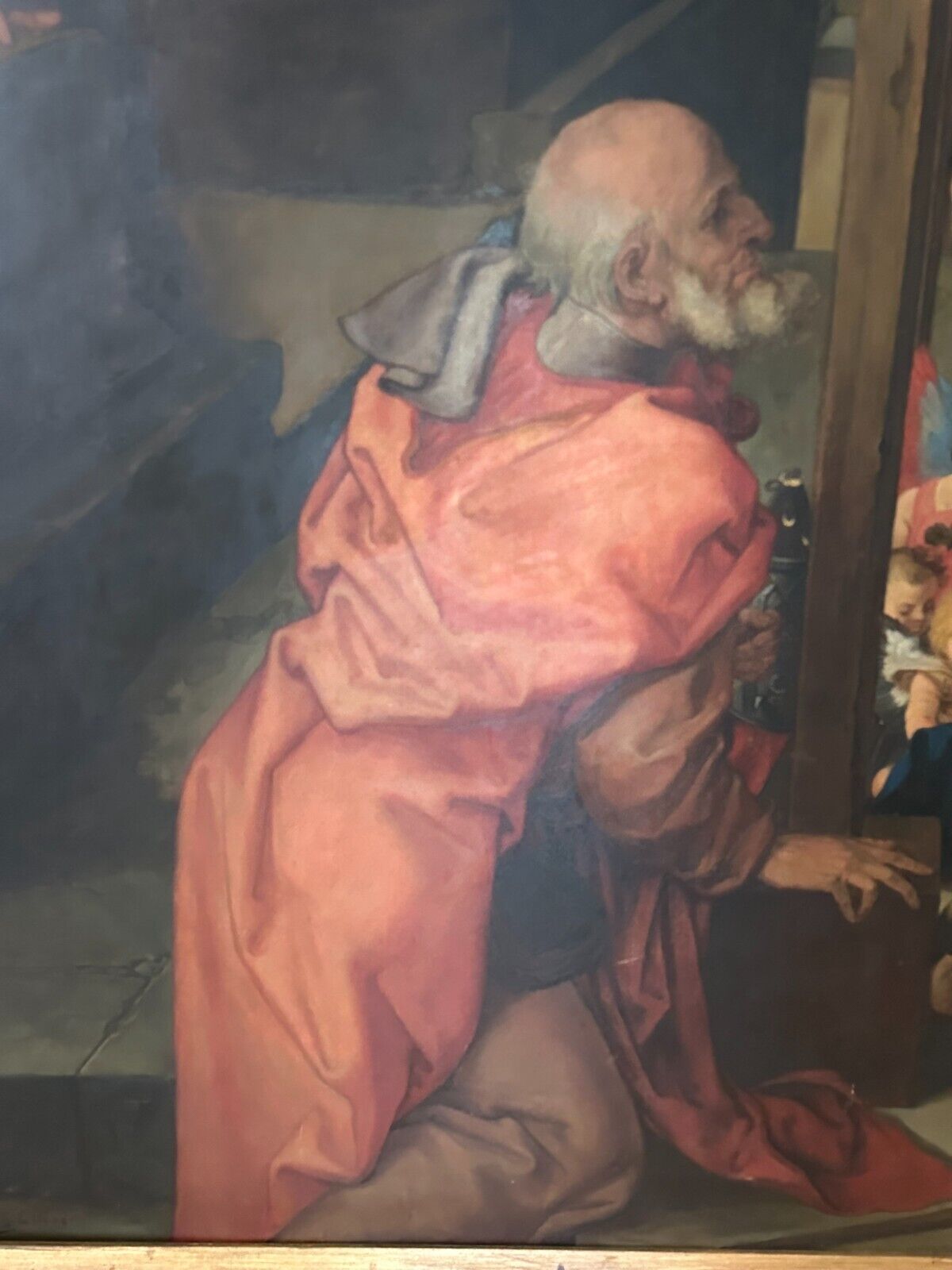 Wilhelm EILERS (1857-1919) HAUPTWERK ÖLGEMÄLDE KOPIE NACH DÜRER HEILIGE FAMILIE – Bild 5