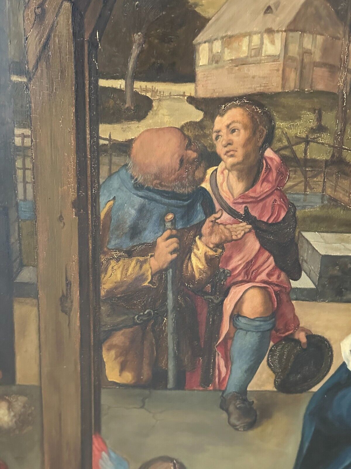 Wilhelm EILERS (1857-1919) HAUPTWERK ÖLGEMÄLDE KOPIE NACH DÜRER HEILIGE FAMILIE – Bild 6