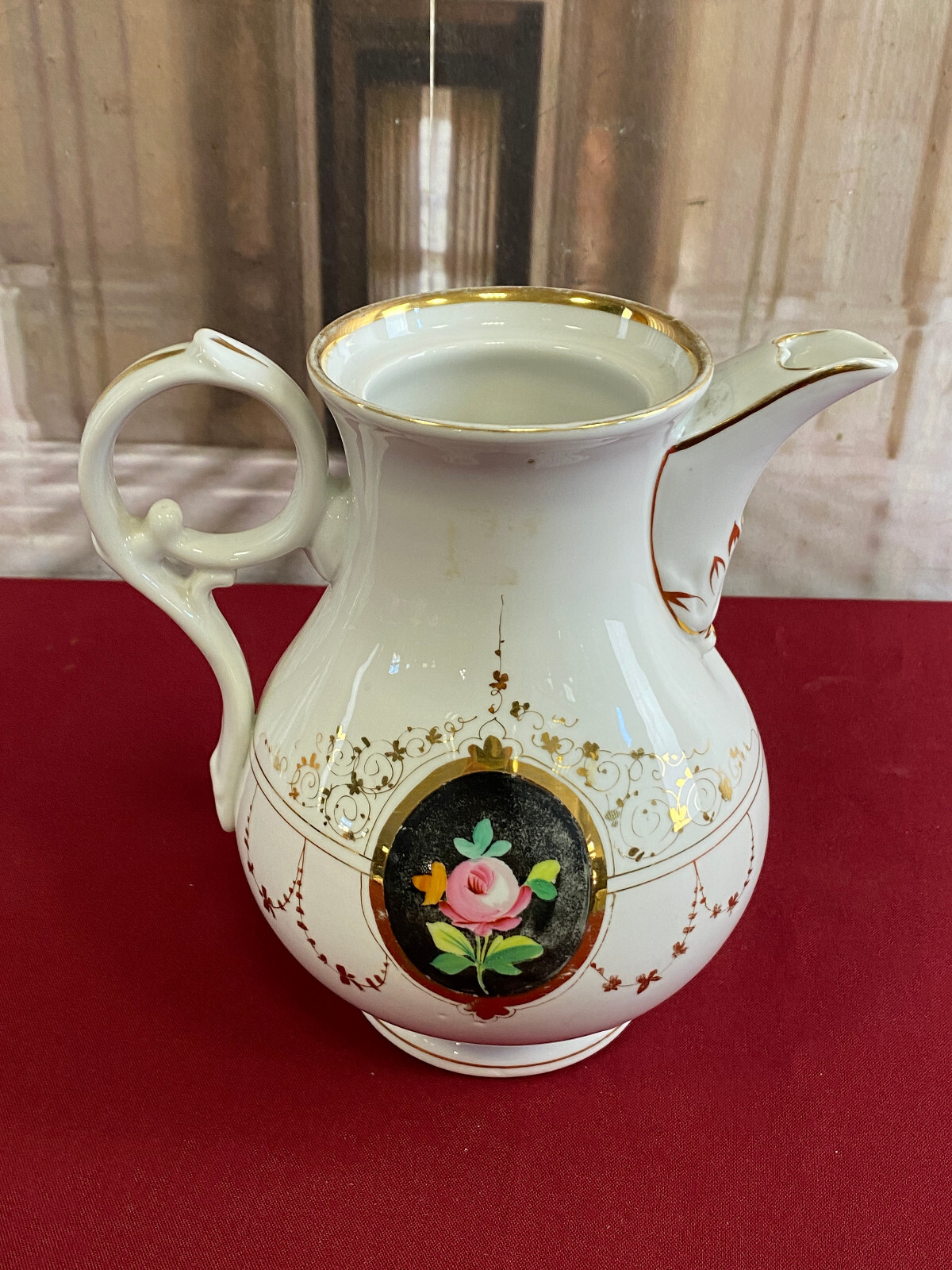 ANTIKES KAFFEE SERVICE AUS PORZELLAN HANDBEMALT – Bild 14