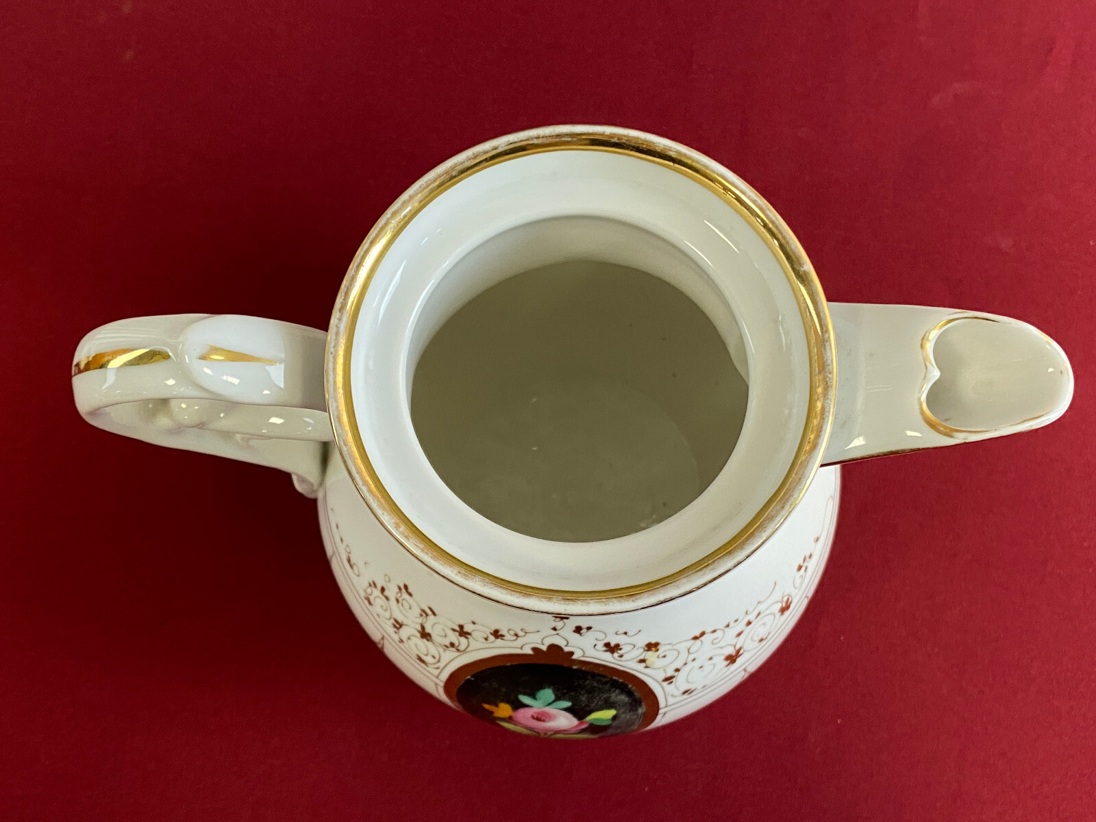 ANTIKES KAFFEE SERVICE AUS PORZELLAN HANDBEMALT – Bild 16