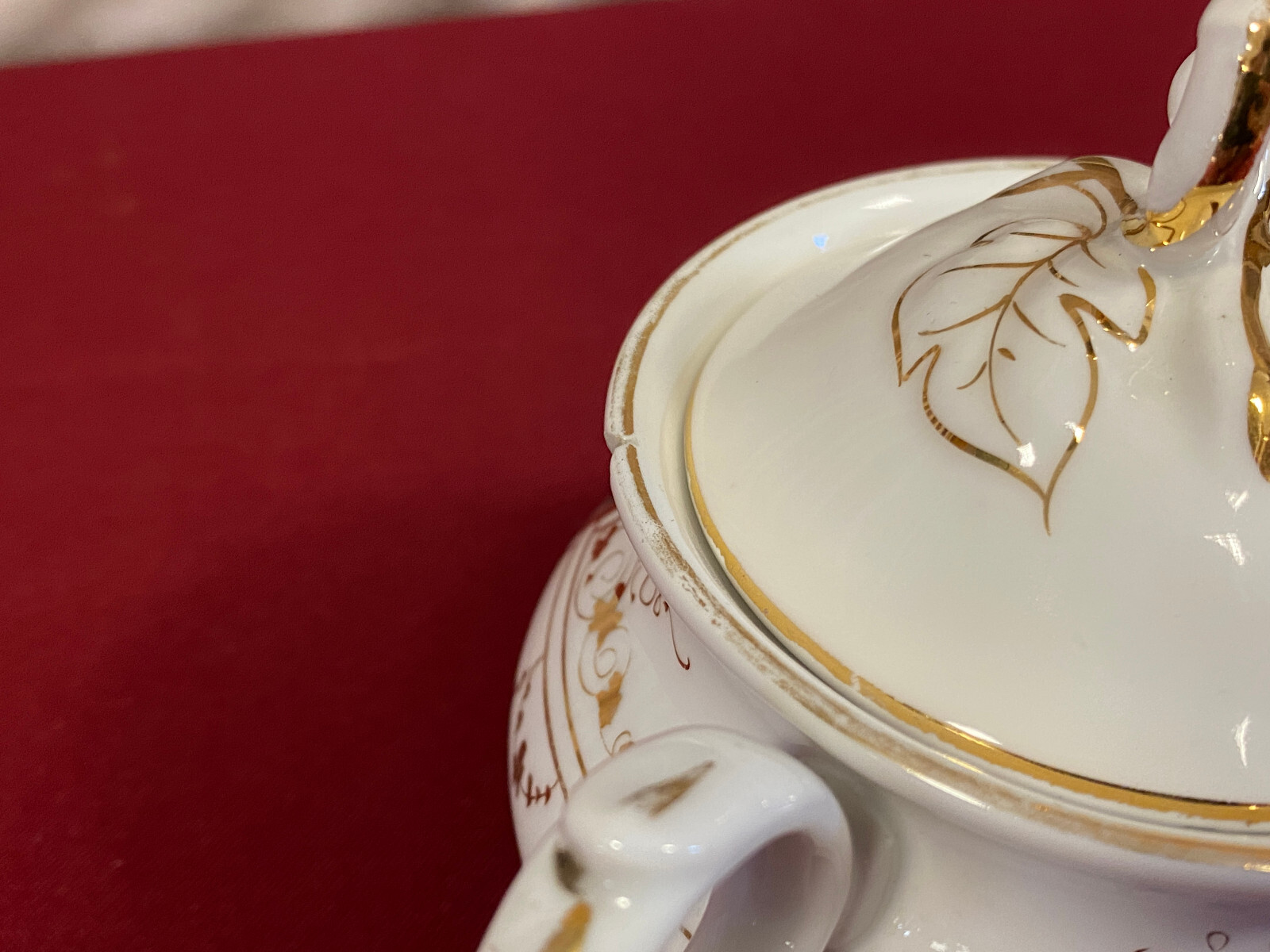 ANTIKES KAFFEE SERVICE AUS PORZELLAN HANDBEMALT – Bild 21