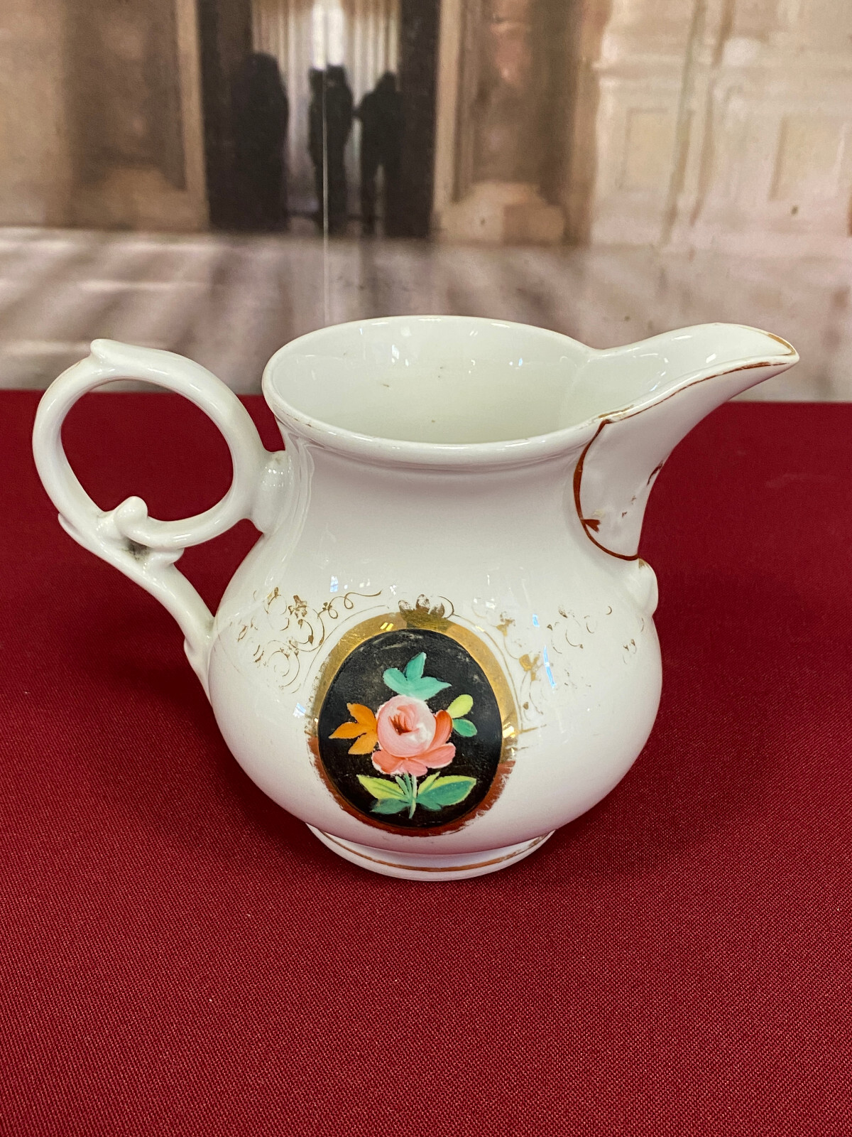 ANTIKES KAFFEE SERVICE AUS PORZELLAN HANDBEMALT – Bild 23