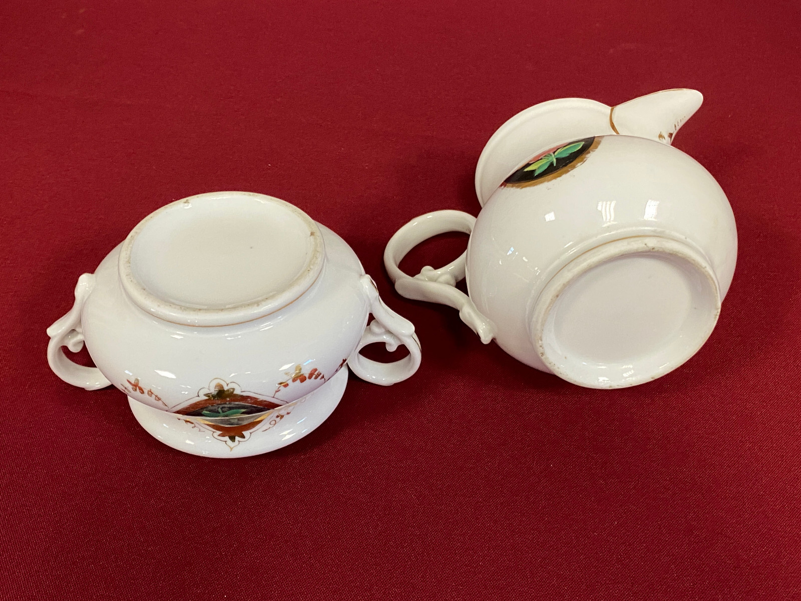 ANTIKES KAFFEE SERVICE AUS PORZELLAN HANDBEMALT – Bild 25