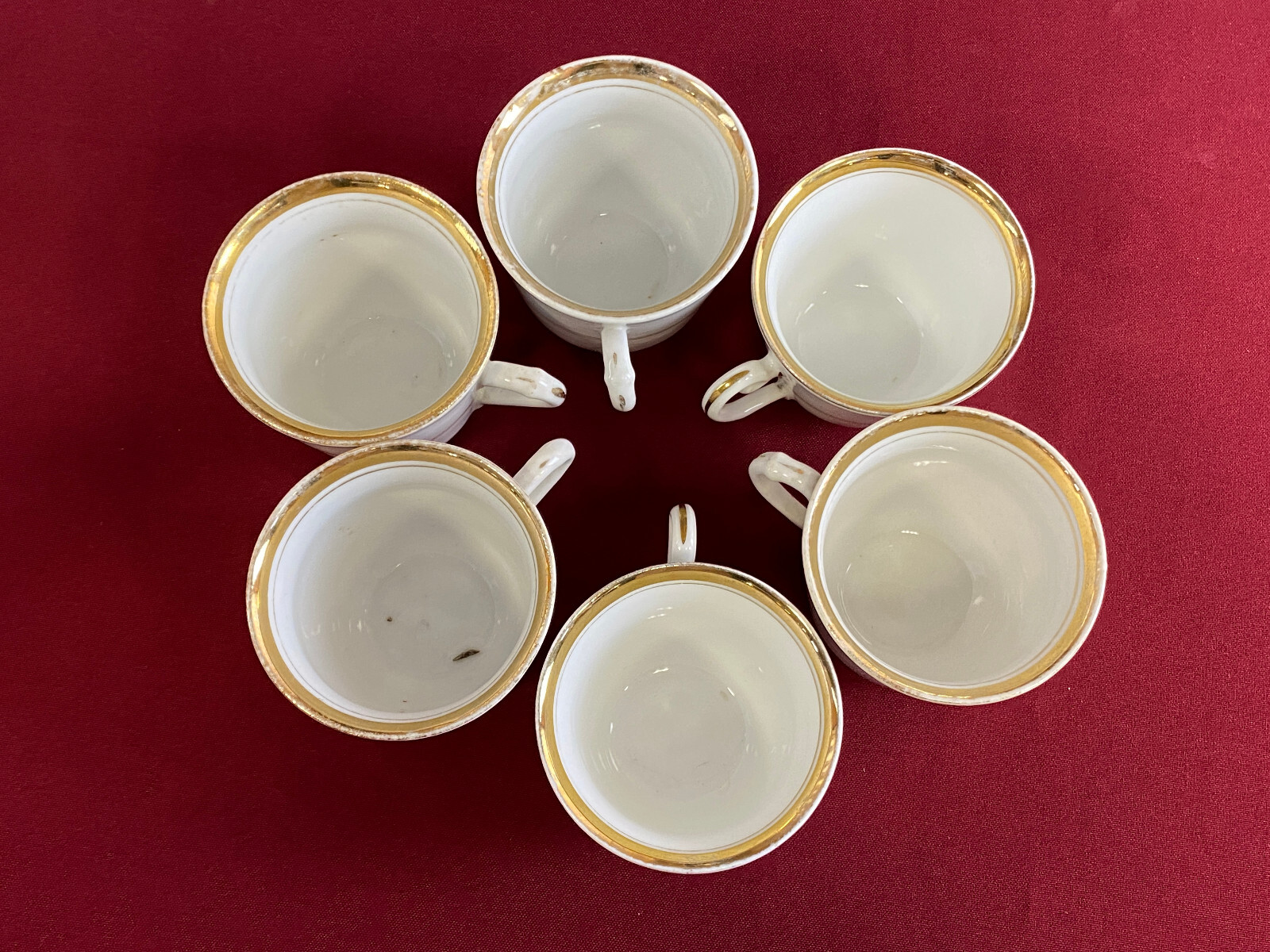 ANTIKES KAFFEE SERVICE AUS PORZELLAN HANDBEMALT – Bild 9