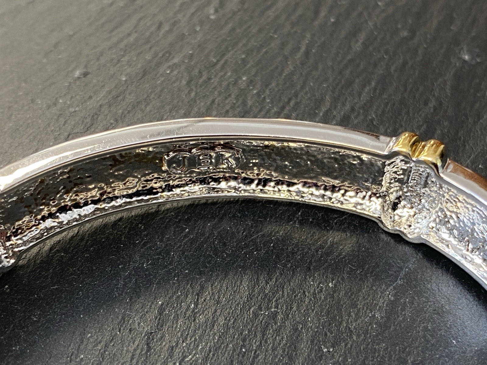 AUßERGEWÖHNLICHER ARMREIF CAMROSE & KROSS GLAS JBK EMAILLE KENNEDY NACHAHMUNG – Bild 8