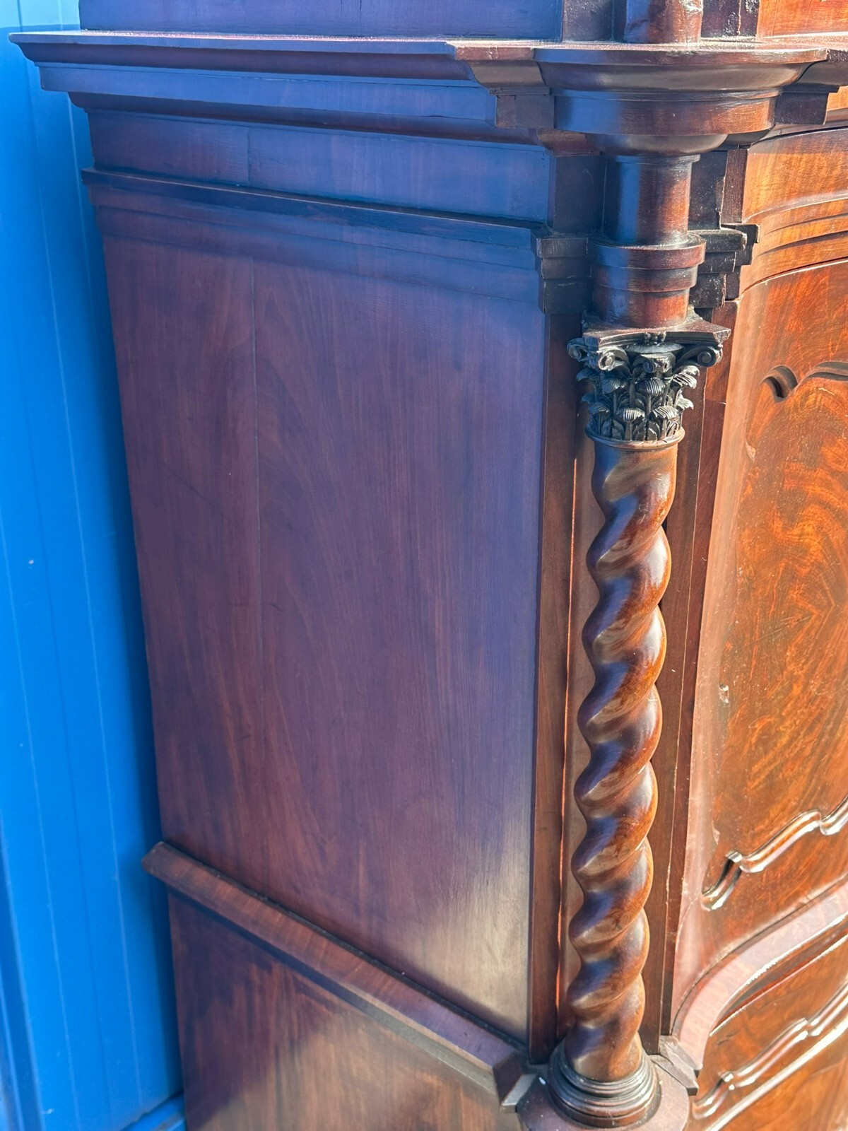 AUSSERGEWÖHNLICHER BIEDERMEIER SEKRETÄR UM 1850 MAHAGONI BIEDERMEIERSEKRETÄR – Bild 11
