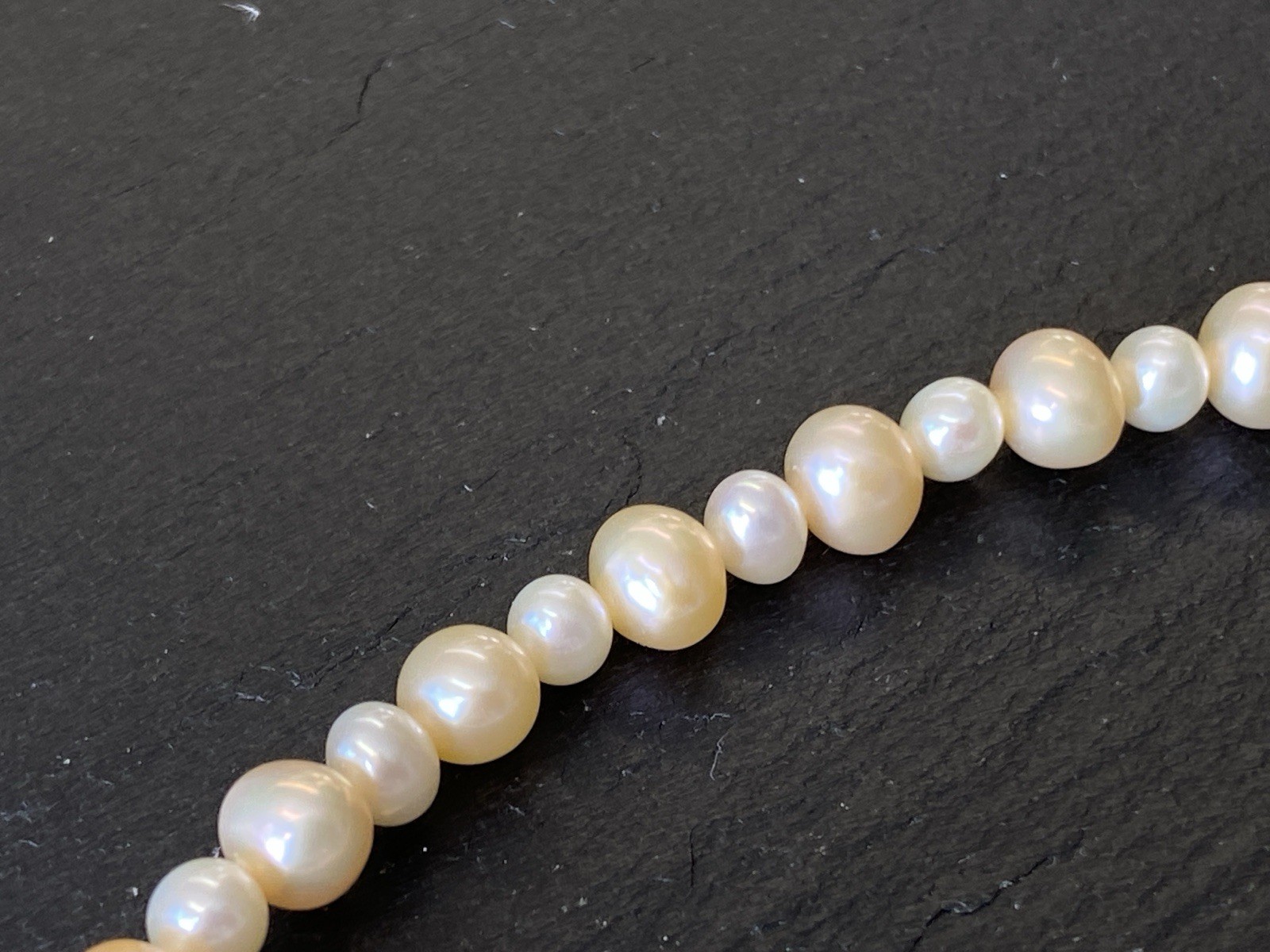 EXTRA LANGE PERLENKETTE HALSKETTE PERLEN PERLE ZUCHTPERLEN 0,4 0,5 0,6 0,7cm – Bild 9