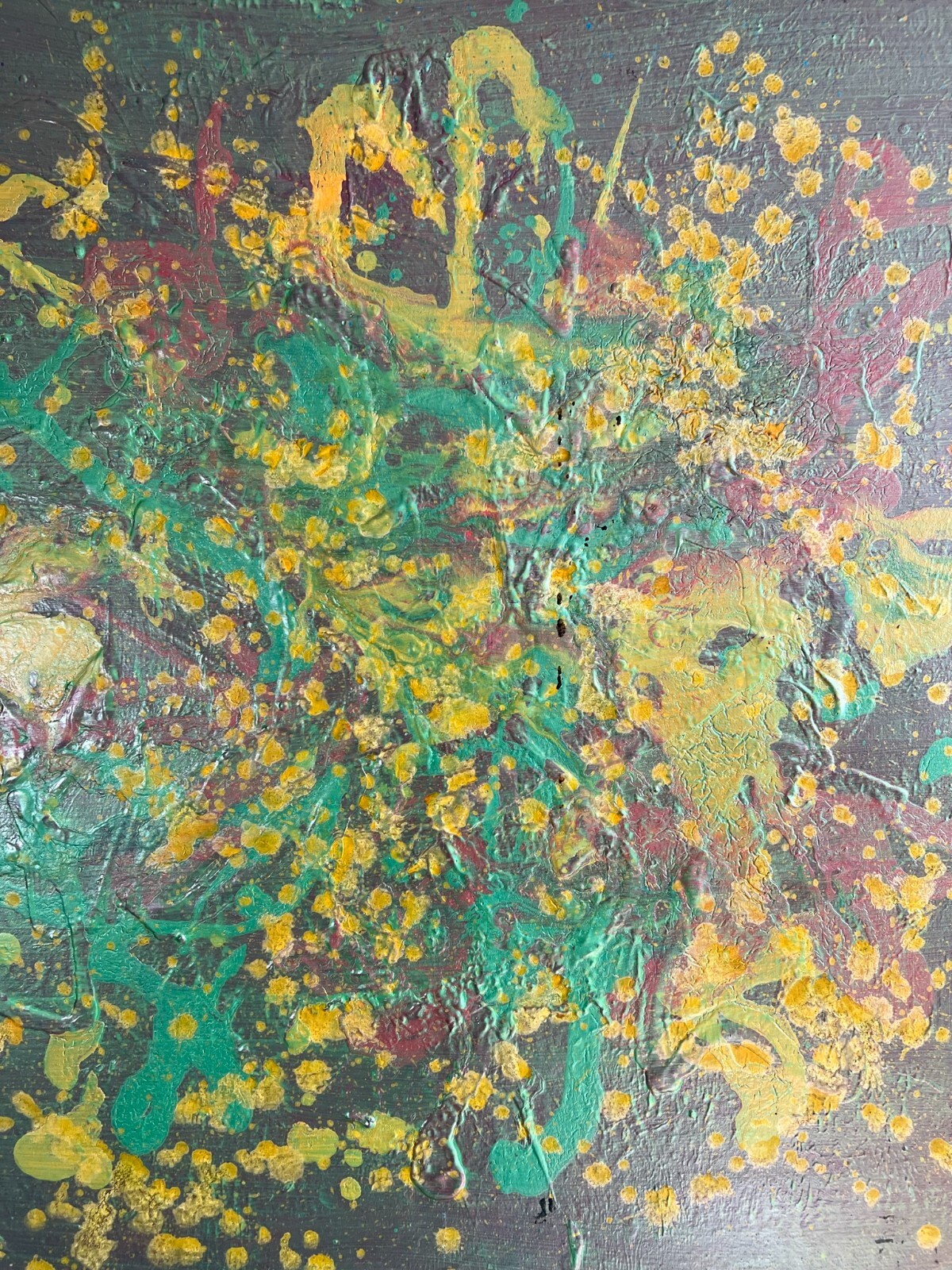 ACRYLGEMÄLDE MODERN GROSSES GEMÄLDE VON WALDEMAR KUFNER (1940-2016) 100x100cm – Bild 3