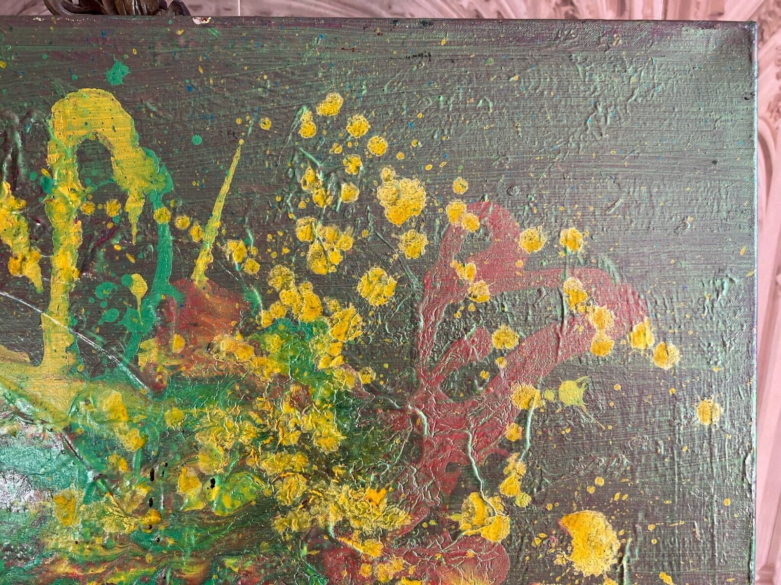 ACRYLGEMÄLDE MODERN GROSSES GEMÄLDE VON WALDEMAR KUFNER (1940-2016) 100x100cm – Bild 8
